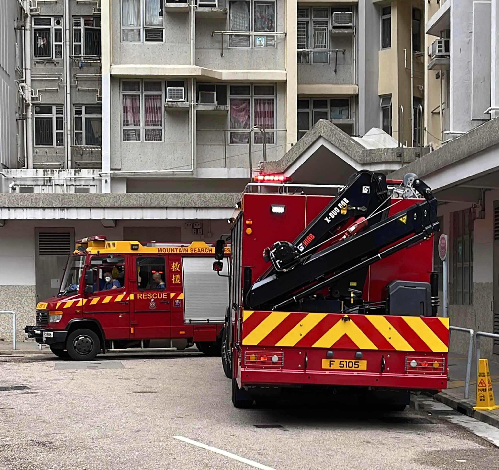 黃大仙上邨發生爆炸,一名獨居男長者受傷