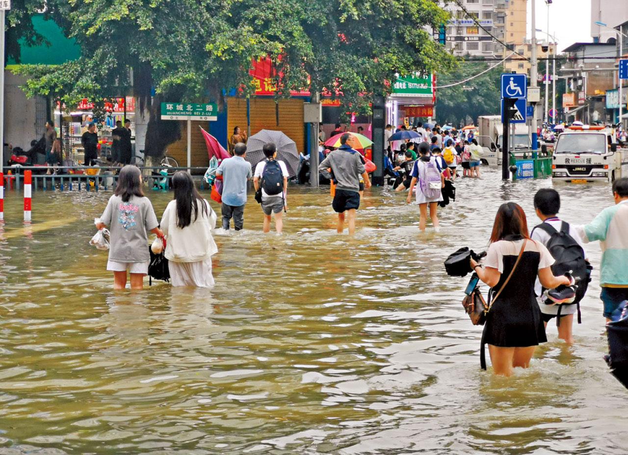 廣東江西暴雨成災 韶關月雨量逾千五毫米