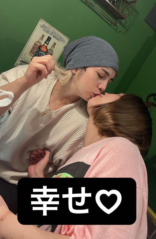 坂口杏里與老公在網上公開放閃。