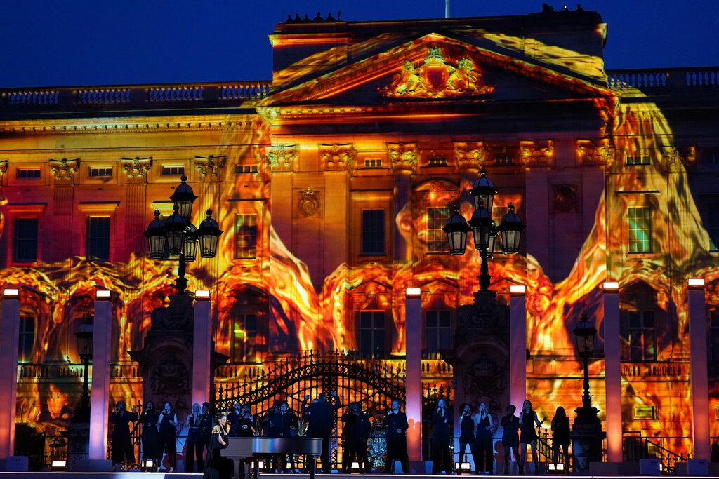 幻彩投影。(美聯社)