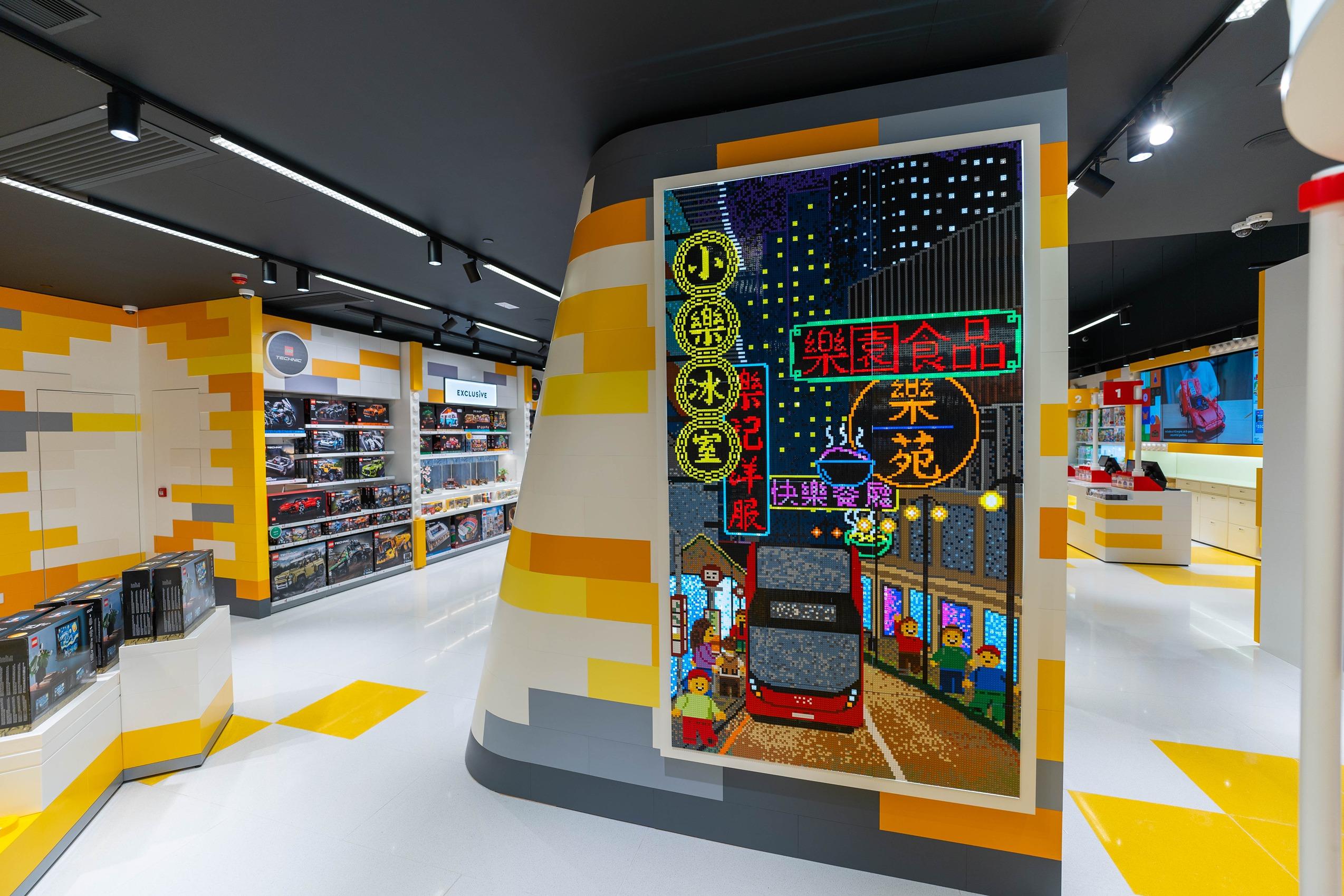 馬賽克牆重現旺角街道。