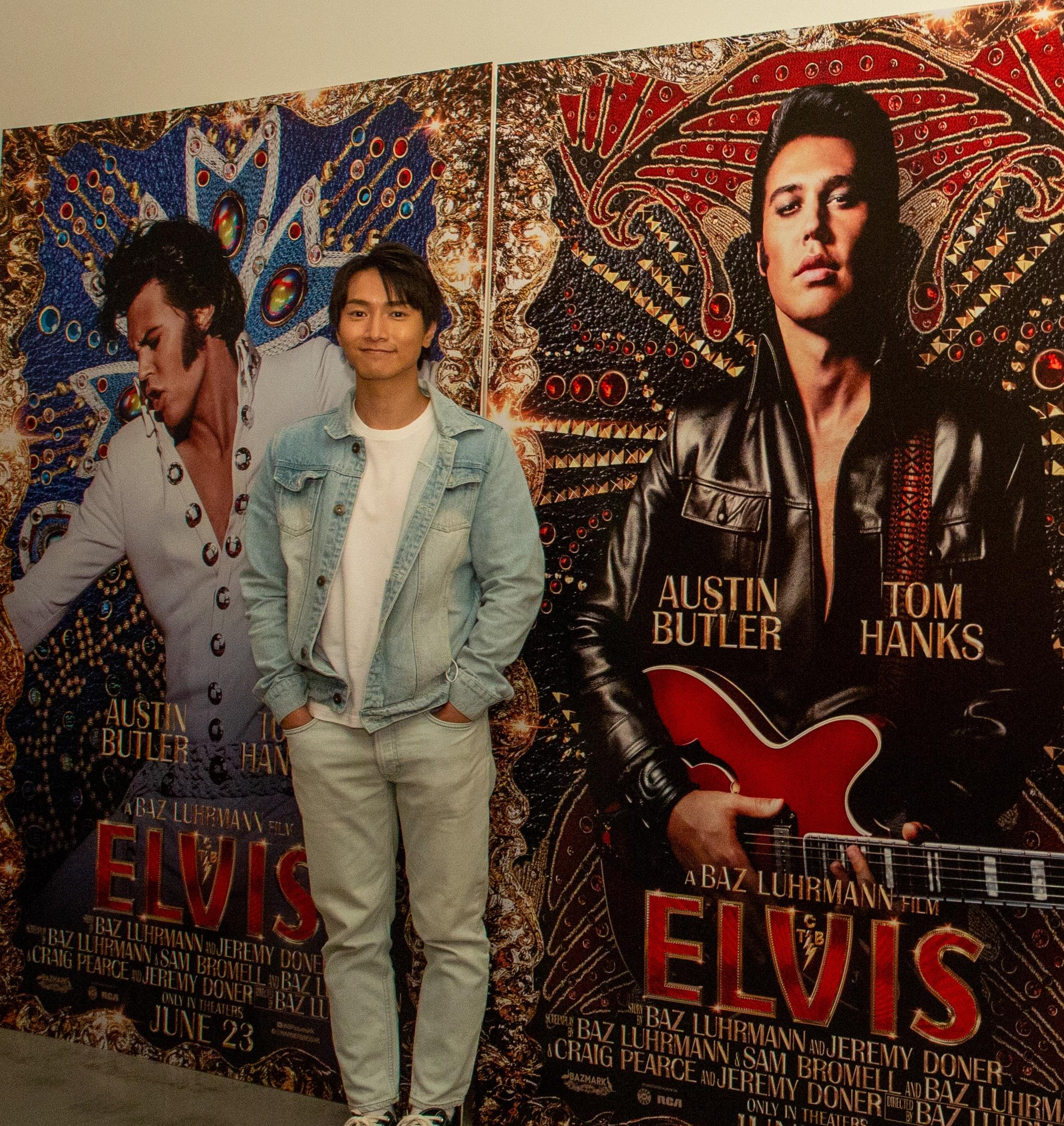 陳柏宇昨日單拖撐「One Night With Elvis」。