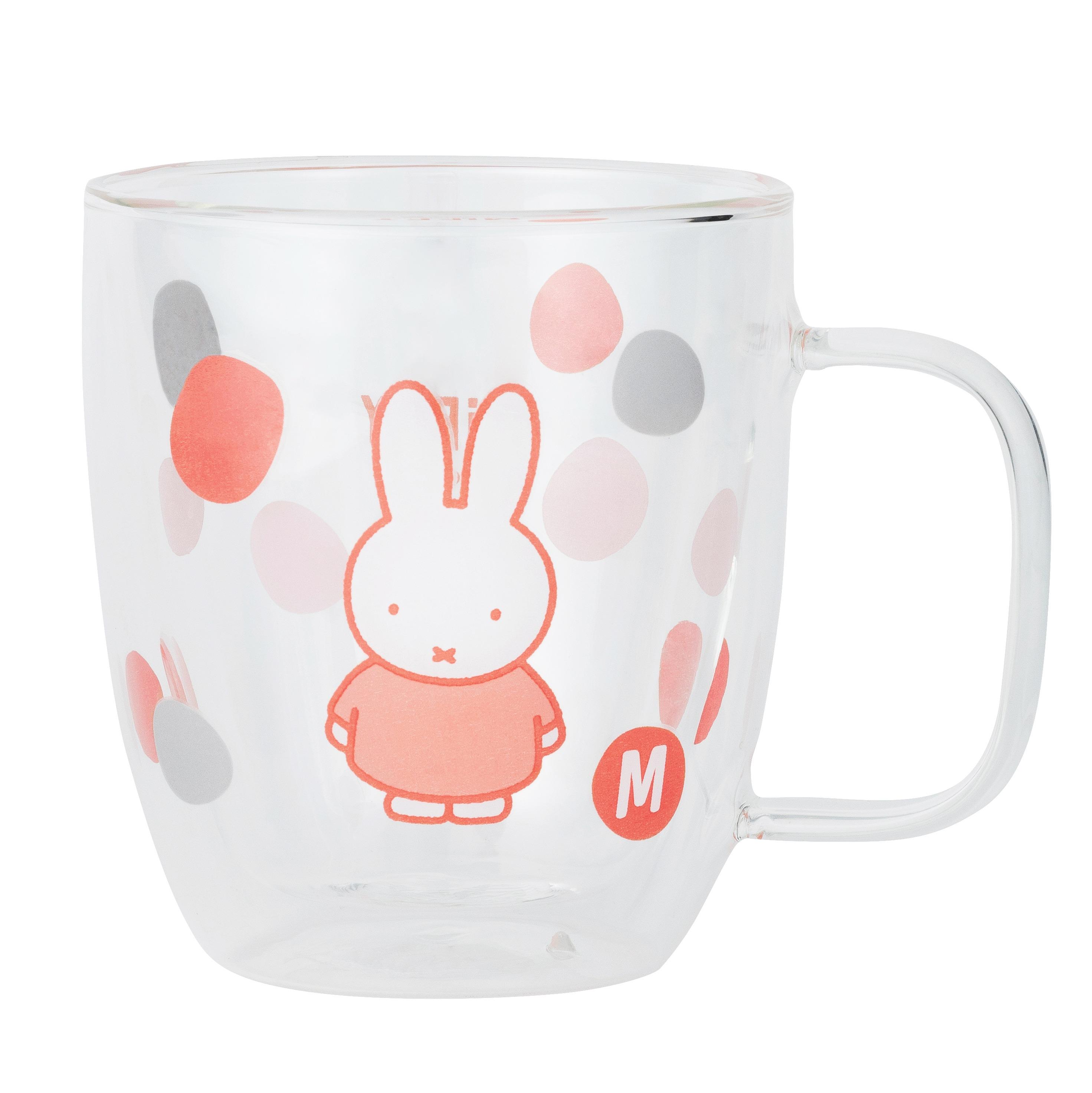 Miffy雙層玻璃杯 - 粉紅色