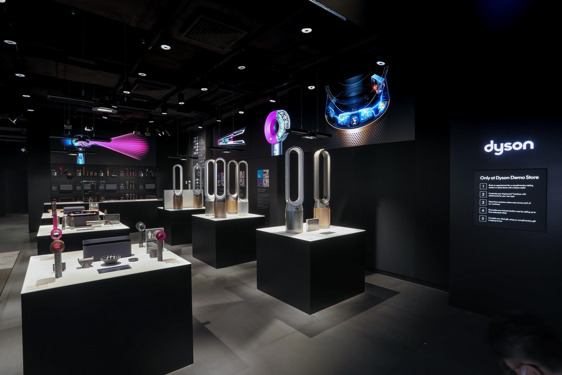 新Dyson體驗店位於沙田新城場廣場一期三樓369E號店。