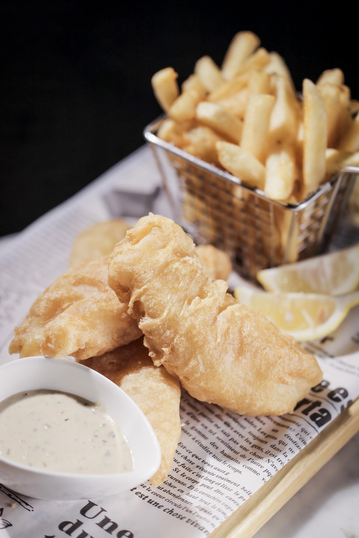 炸魚薯條伴蝦醬他他汁