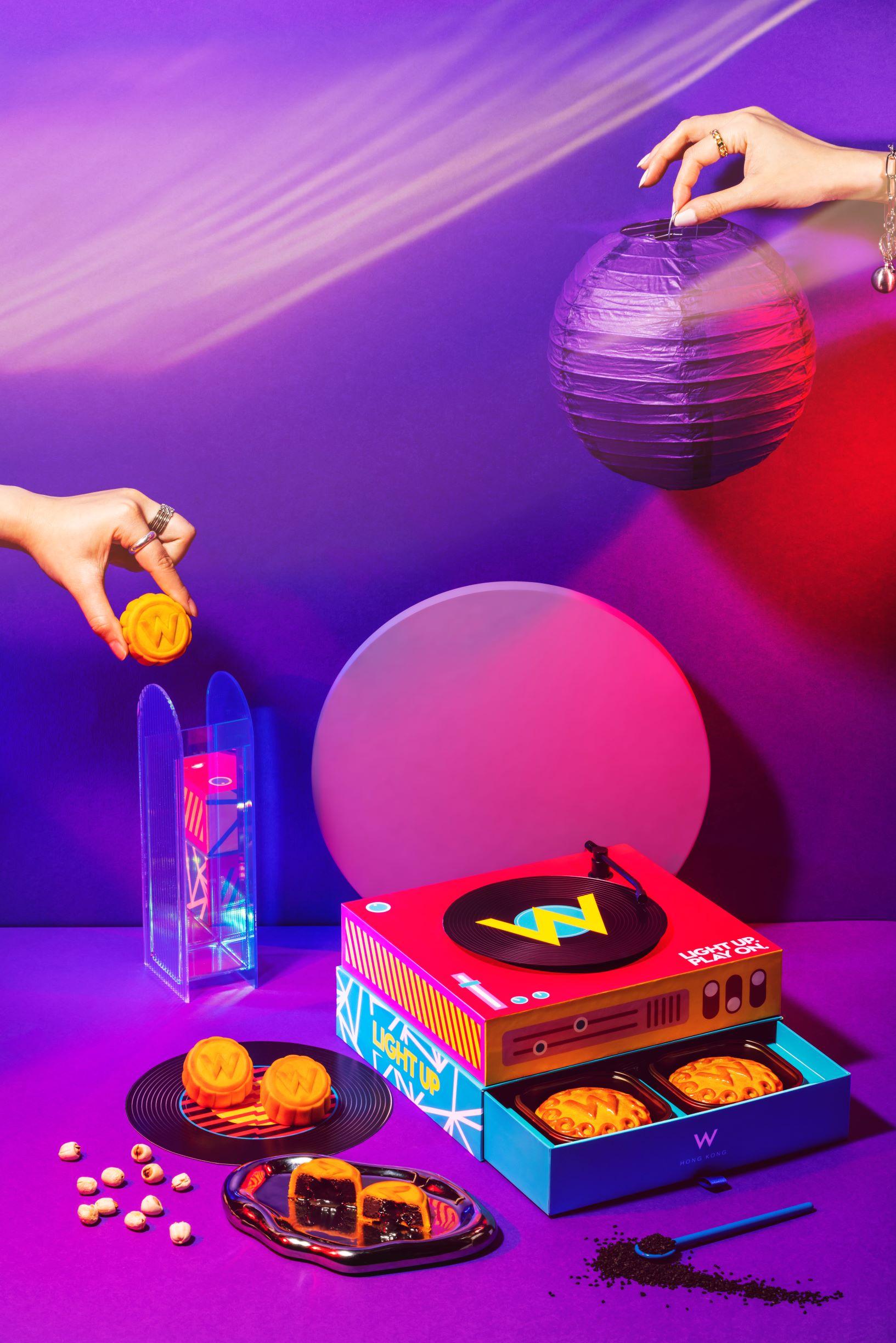 香港W酒店全新限量「炫音型月」月餅禮盒