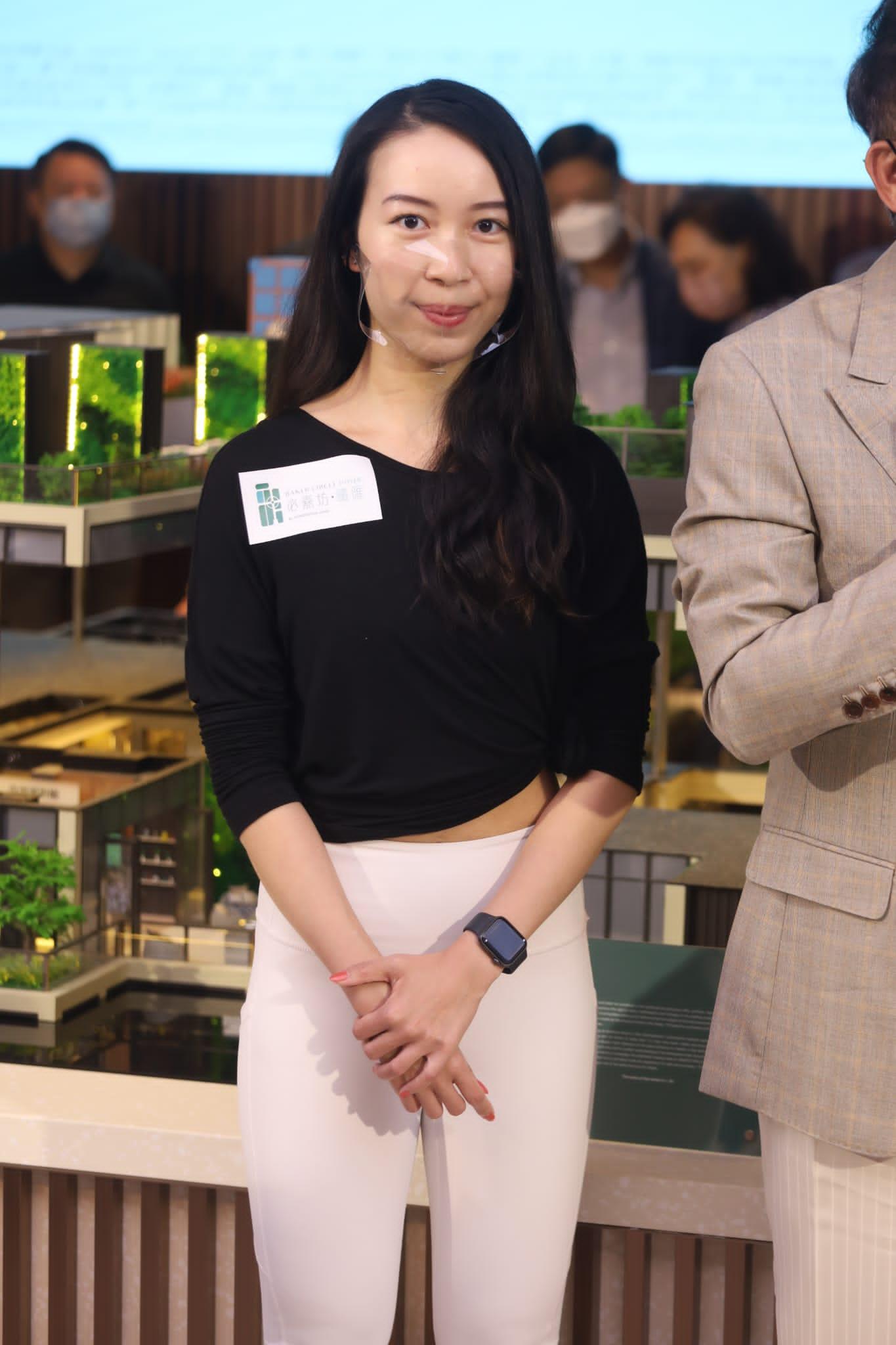 必嘉坊.曦匯今日公布加推68伙,並邀請了兩位瑜伽導師進行瑜伽示範。(鐘式明攝)