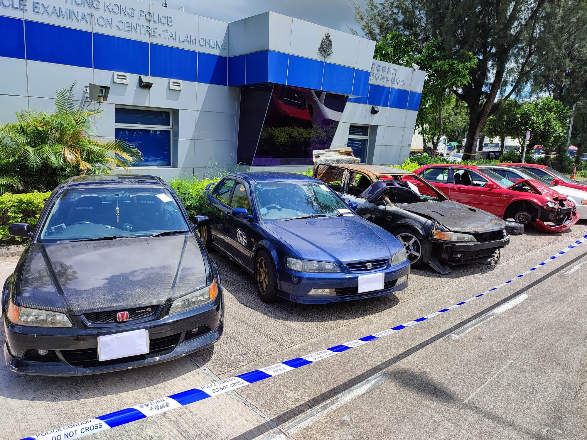 非法賽車釀火燒車後不顧而去 警拘6人涉危駕及誤導警員