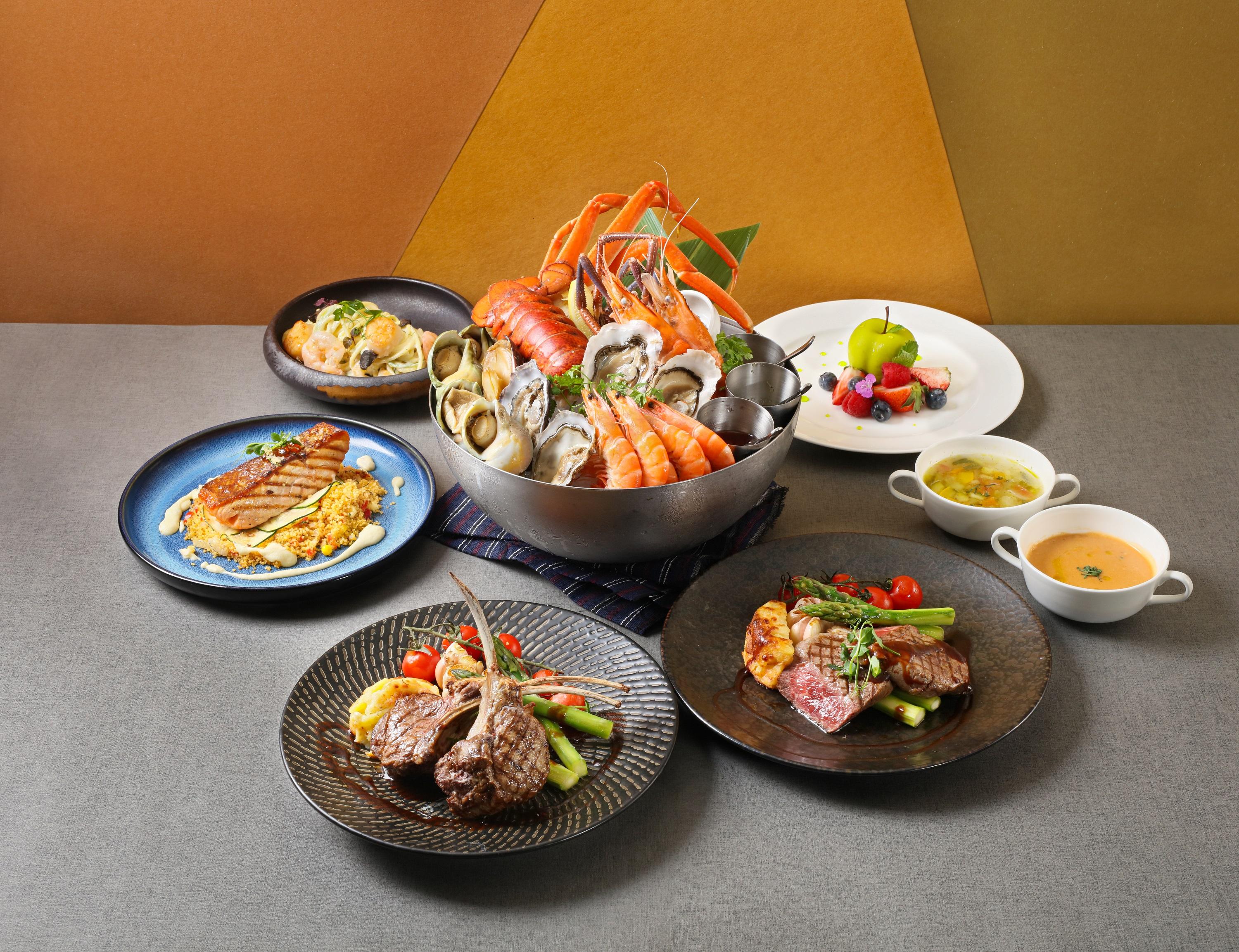 「環球海鮮塔」四道菜晚市菜譜