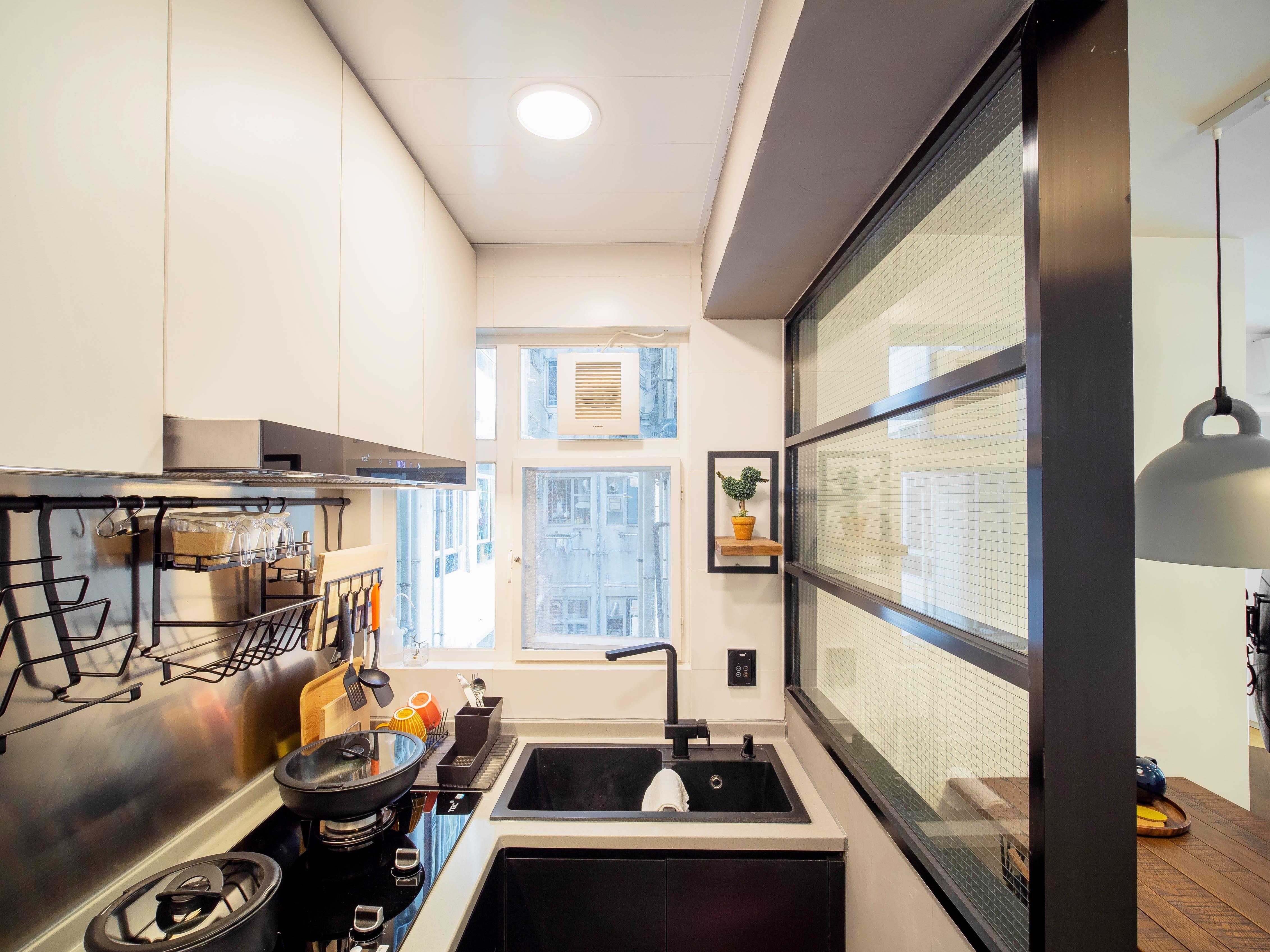 半牆半玻璃,有效提升空間感