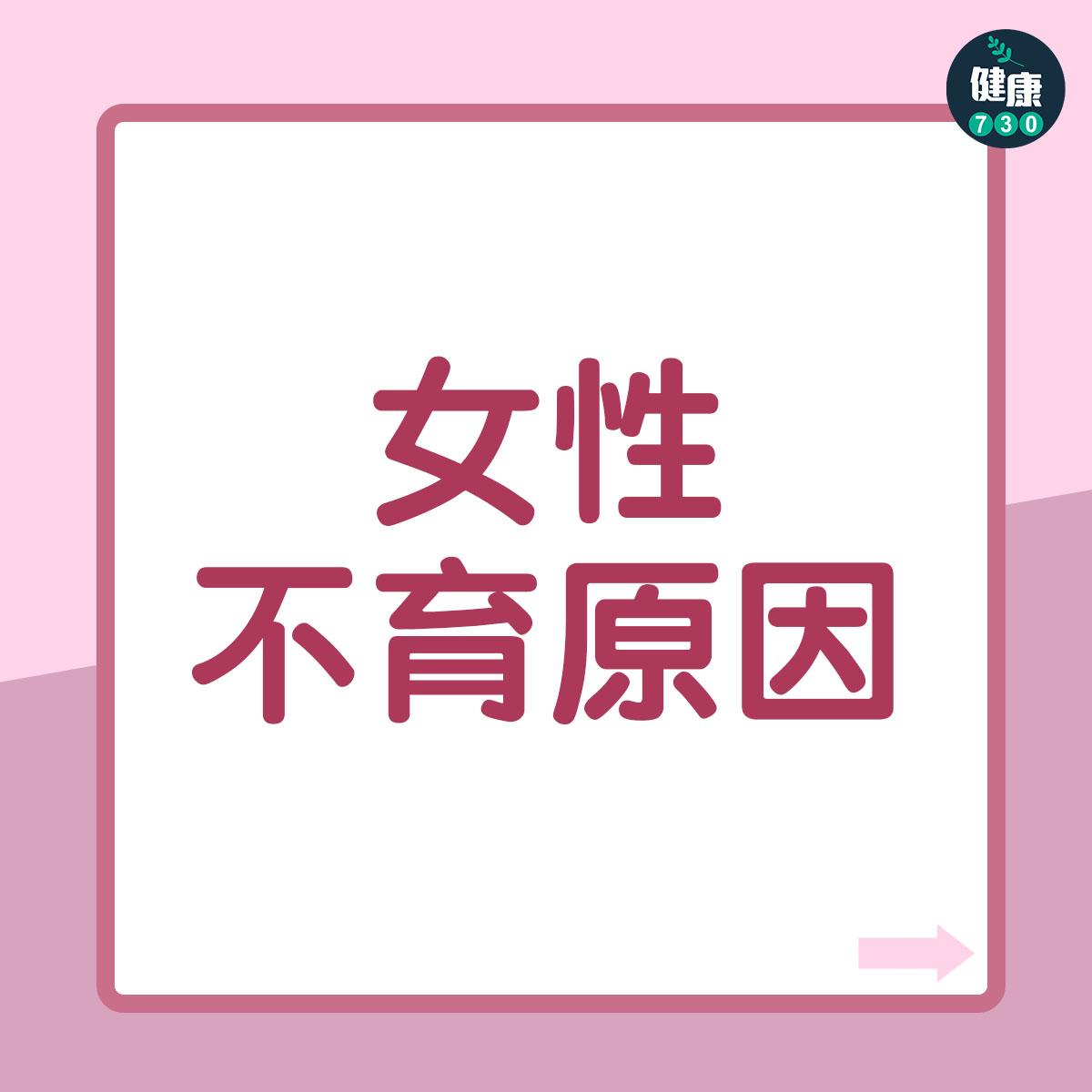 女性不育7大原因(am730製圖)