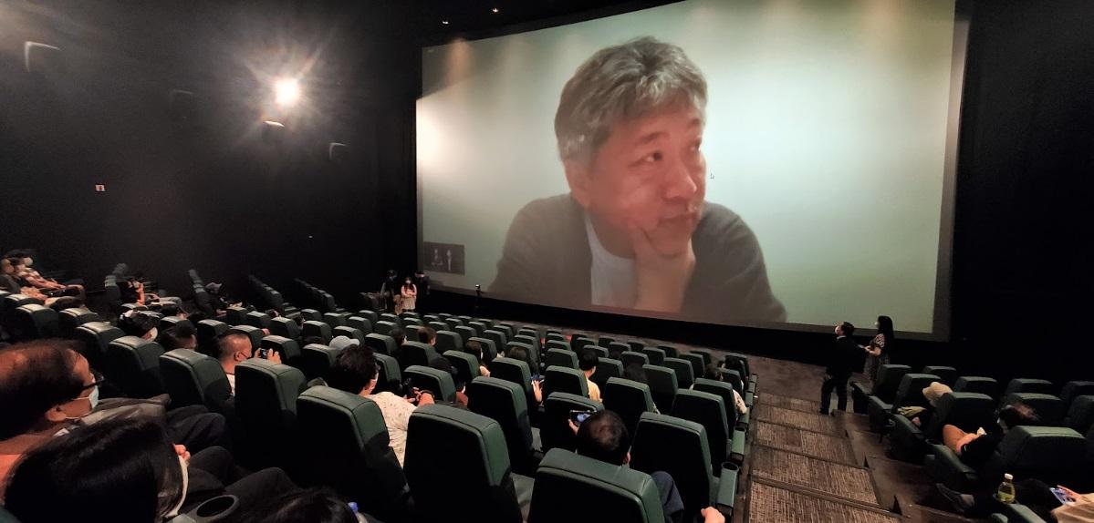 是枝裕和百忙中抽空以視像形式跟香港影迷分享拍攝。