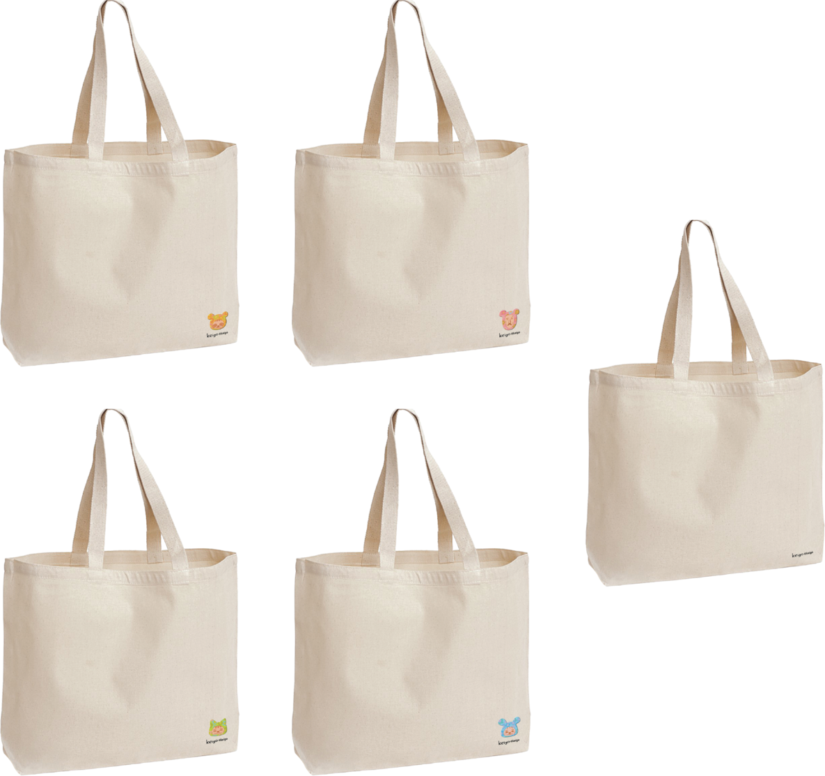 繍花徽章帆布袋 HK$140