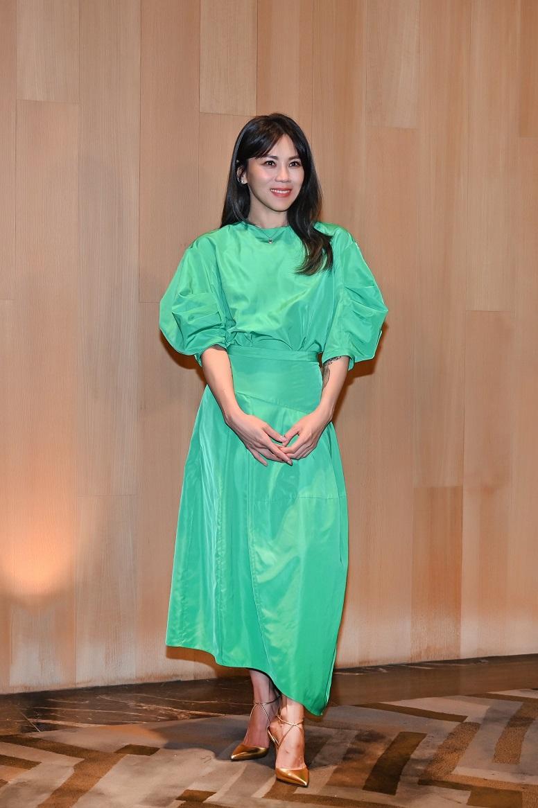 蔡健雅透露母親特地從新加坡來台灣支持她,頒獎禮後要帶母親吃台灣美食。