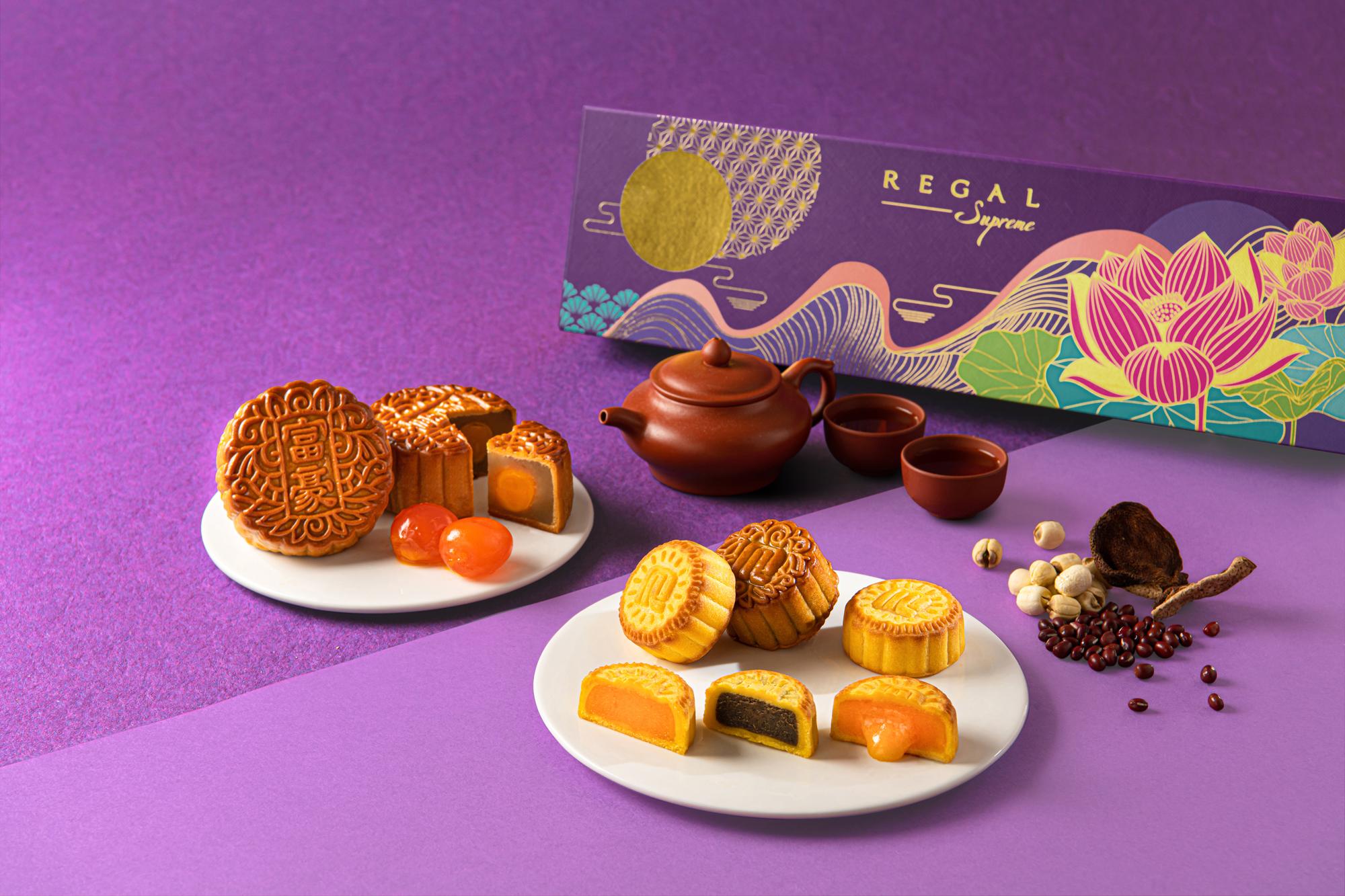 迷你奶黃三色賞 雙黃白蓮蓉月餅