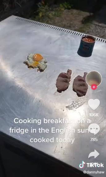所有東西都熟了。(TikTok)