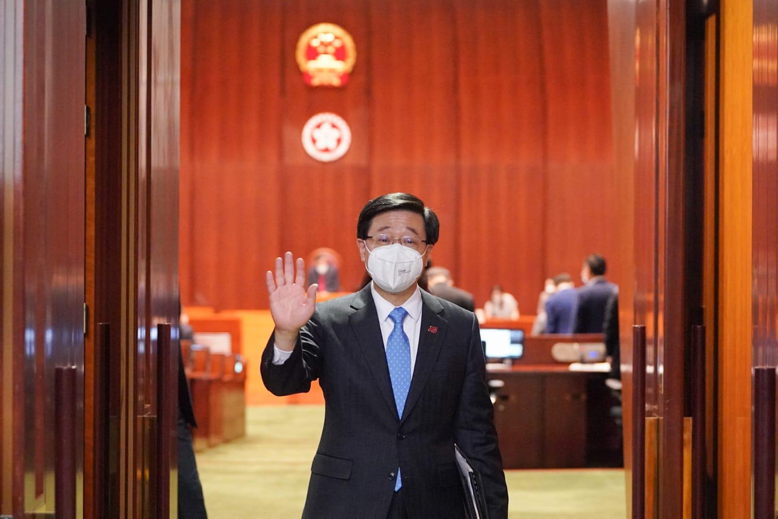 行政長官李家超上任後首次出席立法會答問會。