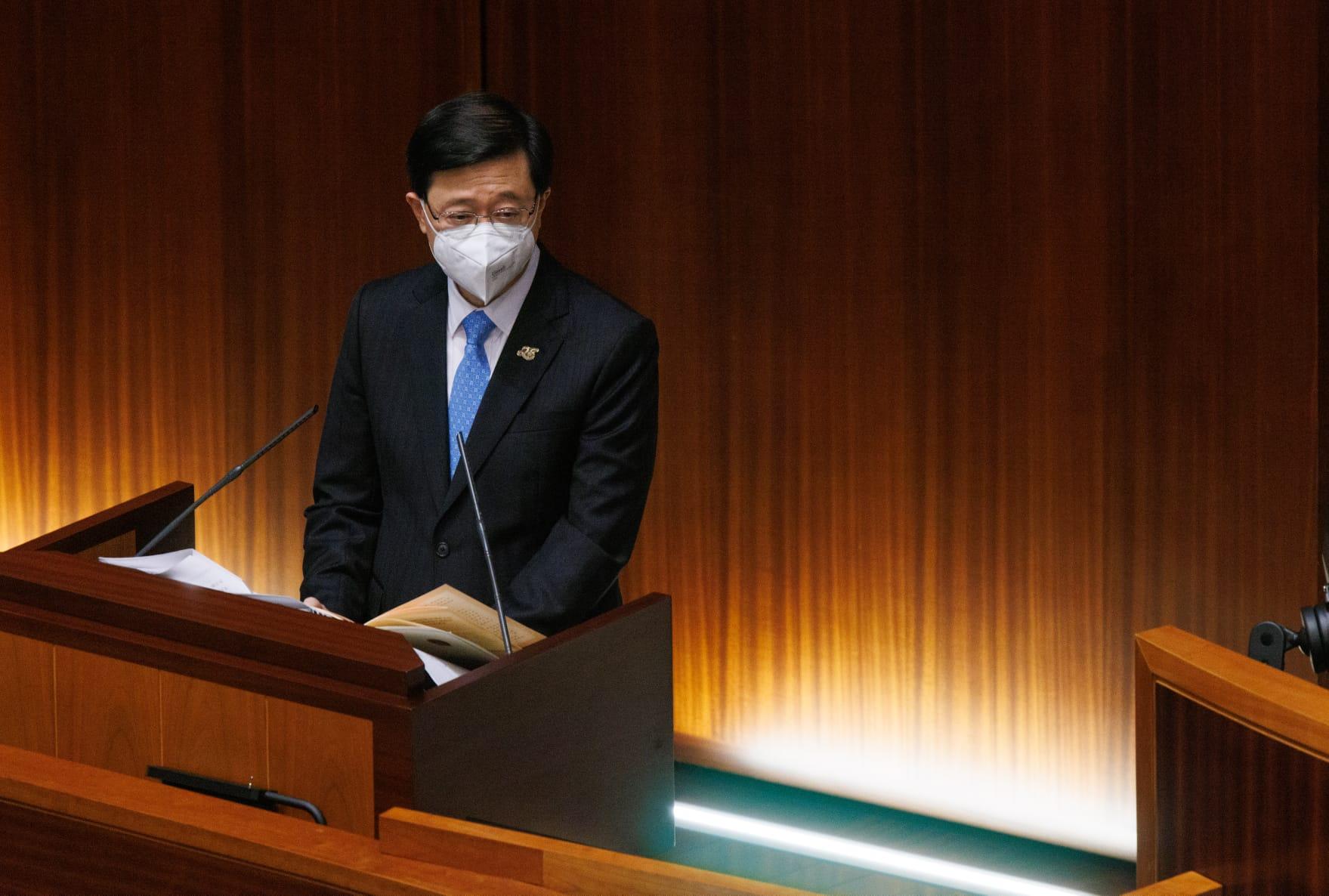 行政長官李家超上任後首次出席立法會答問會。