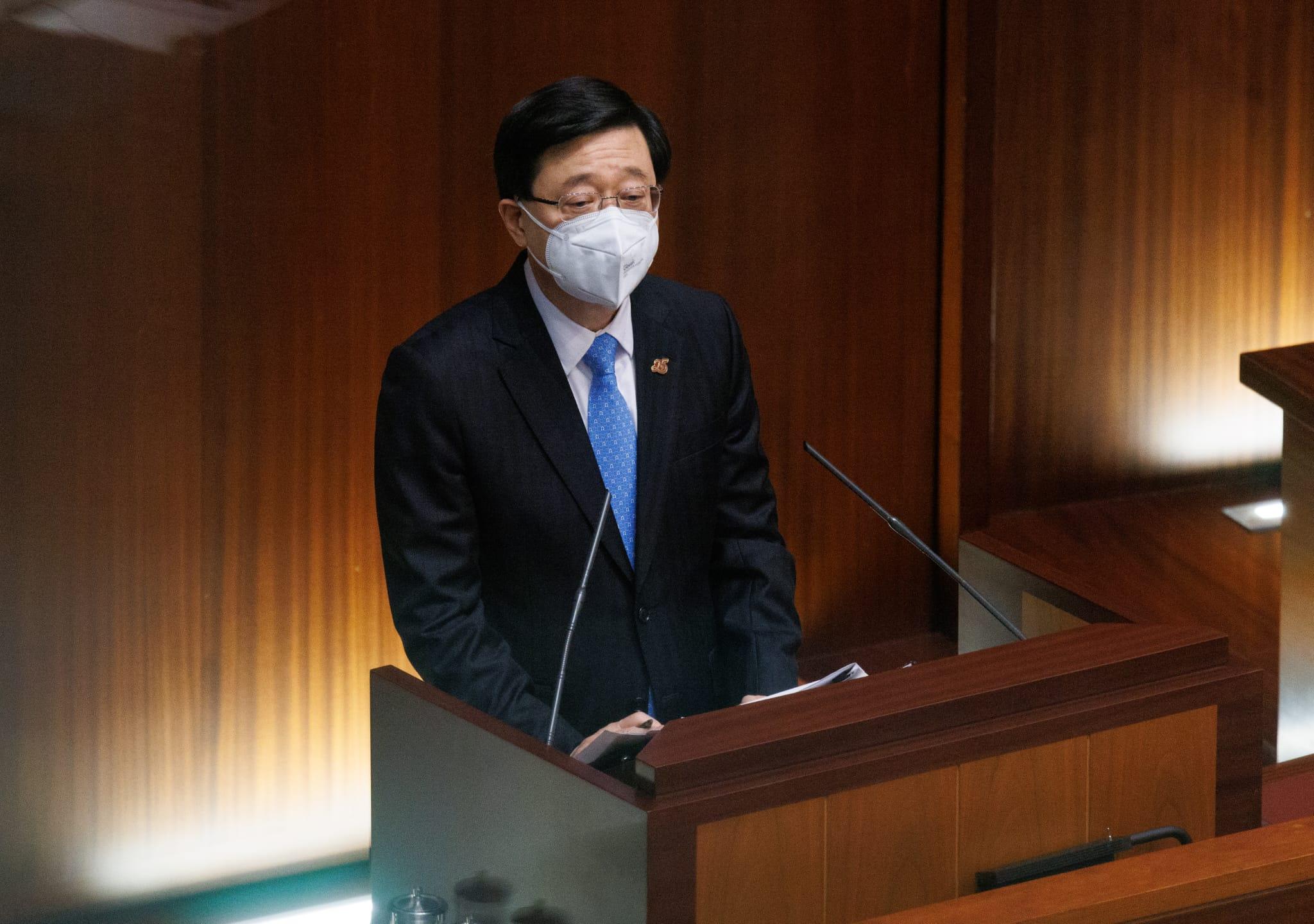 行政長官李家超上任後首次出席立法會答問會。