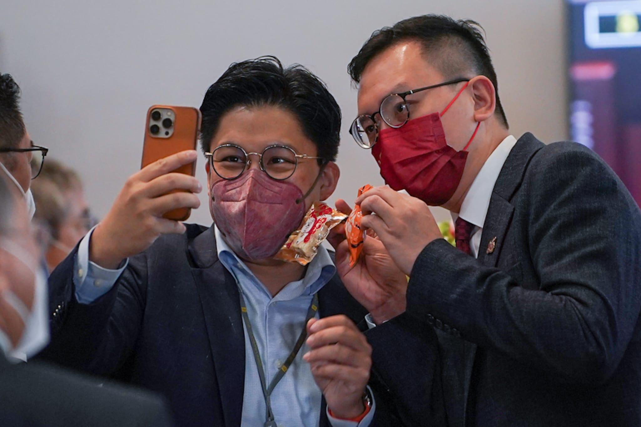 立法會舉行首場「前廳交流會」。(李睿哲攝)