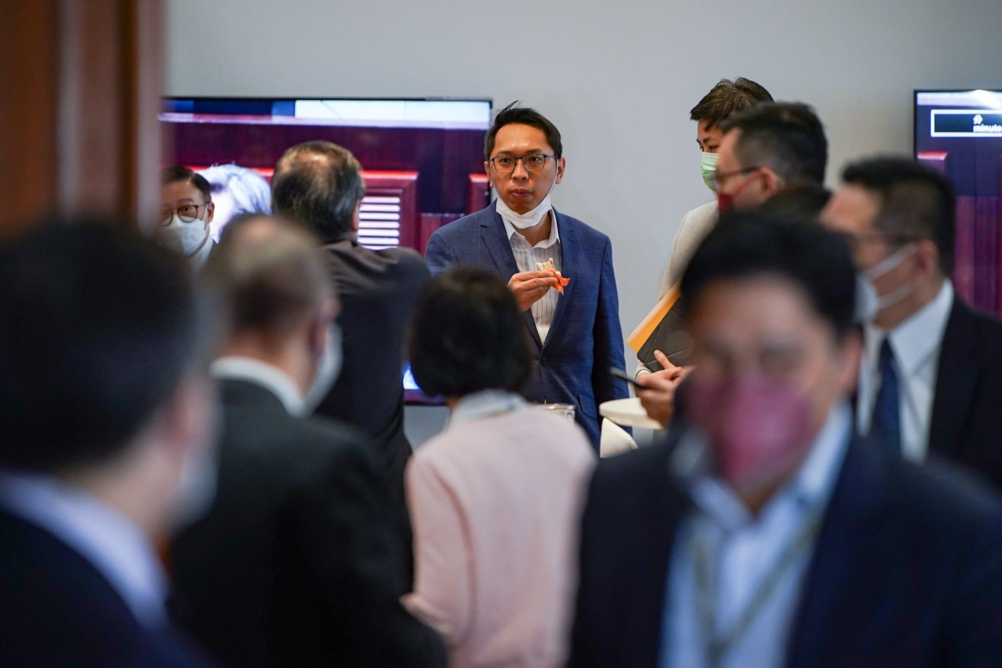 立法會舉行首場「前廳交流會」。(李睿哲攝)