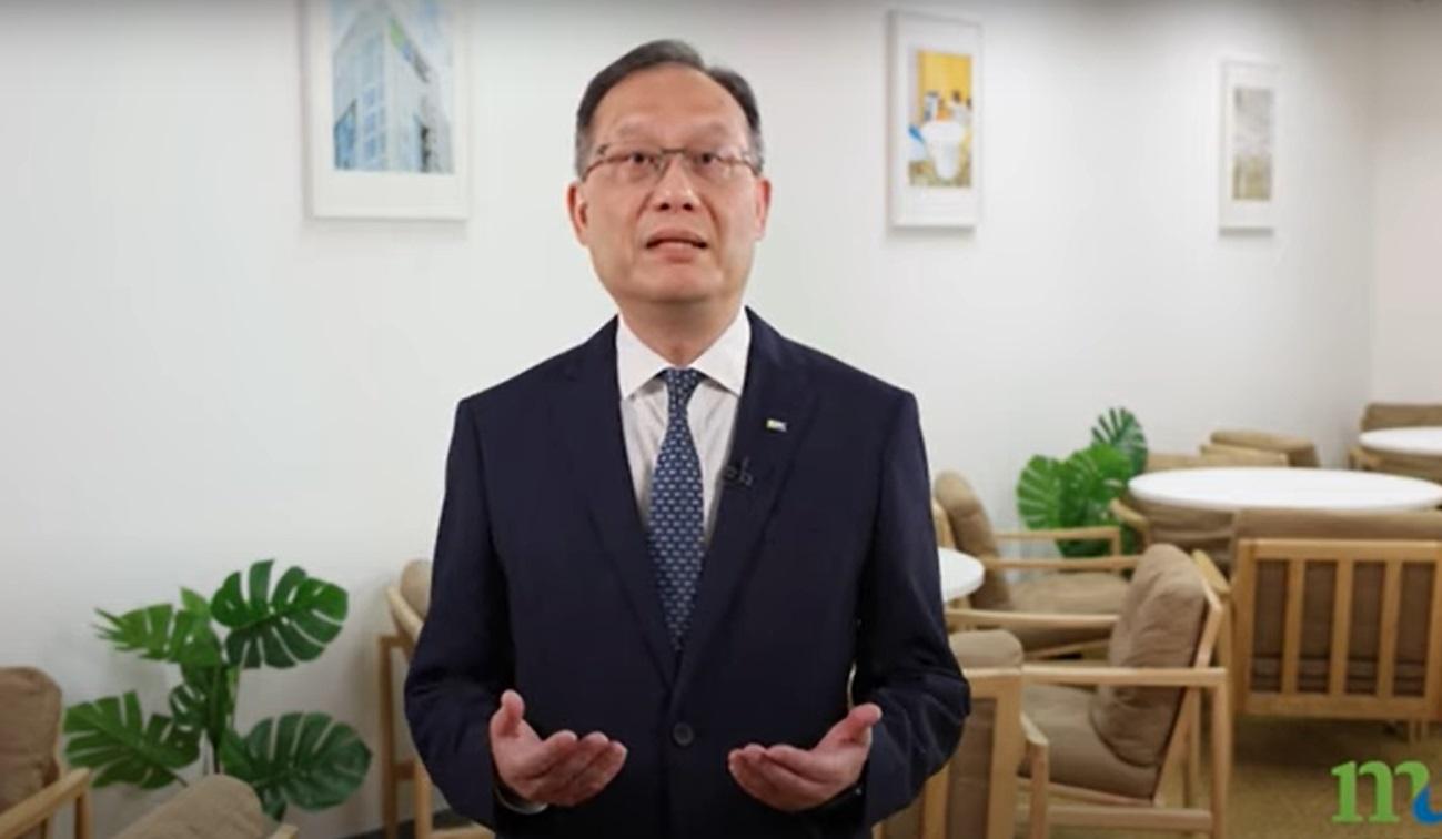 都會大學校長林群聲拍片為DSE考生打氣。(都大影片截圖)