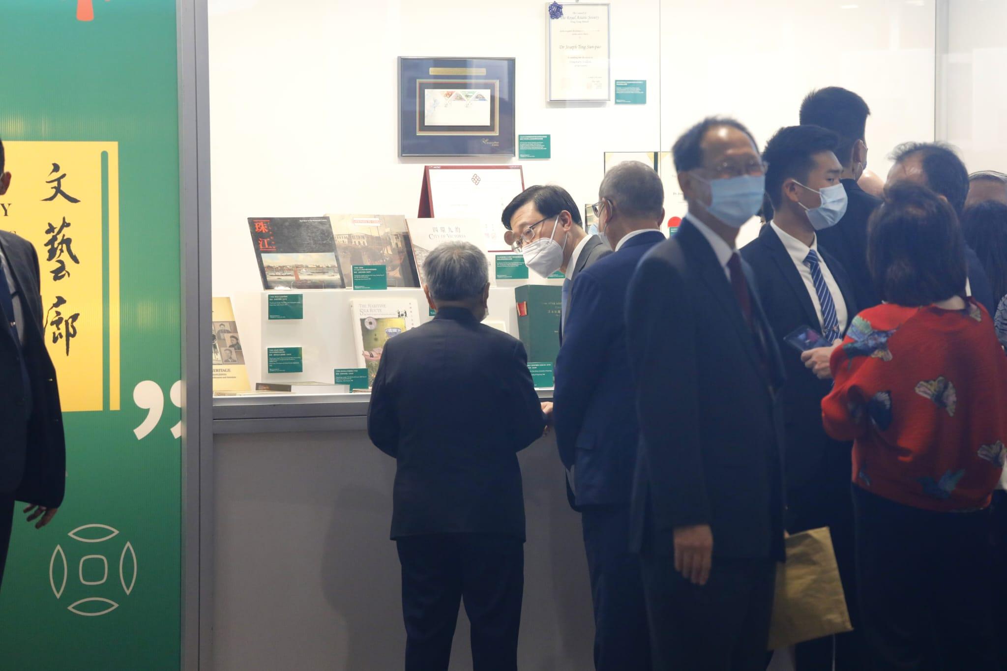 行政長官李家超今日出席書展開幕禮。(林俊源攝)