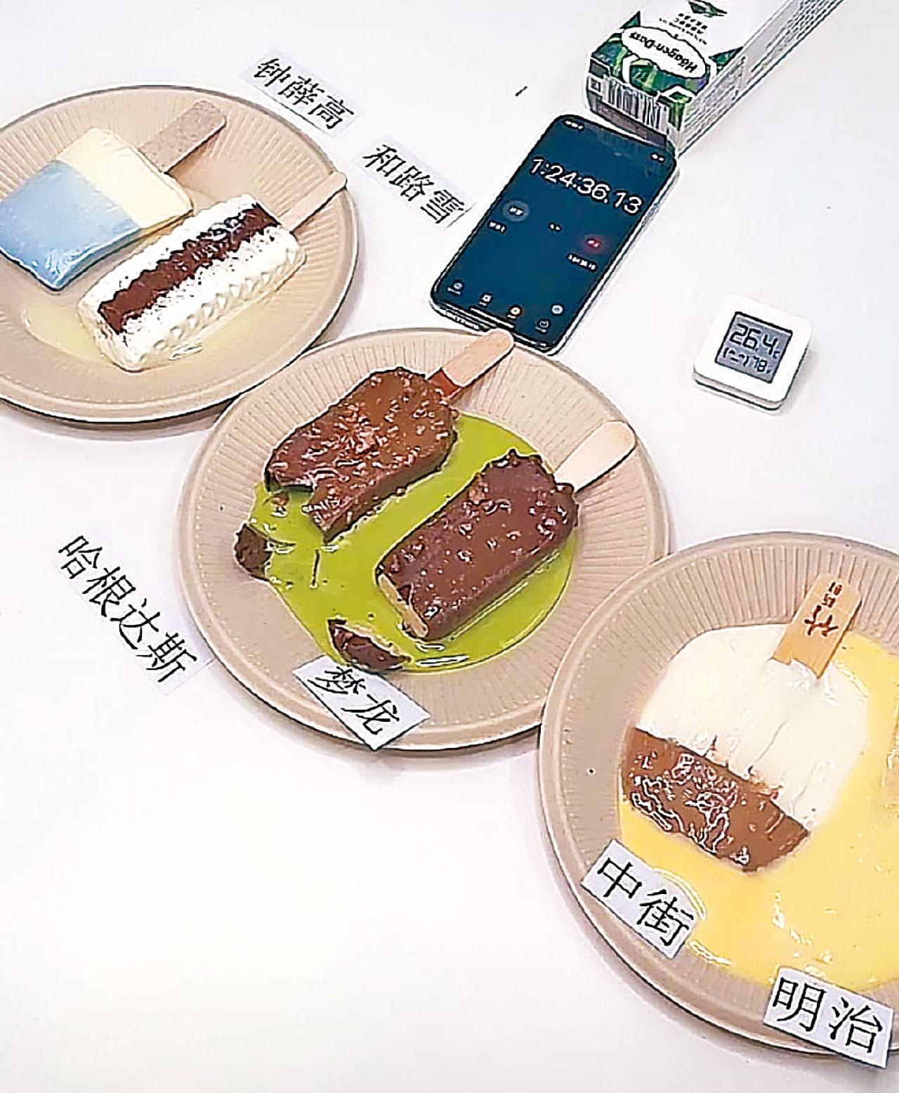 國產雪糕31℃放近1小時未完全融化  鍾薛高:雪糕已融 呈黏稠狀