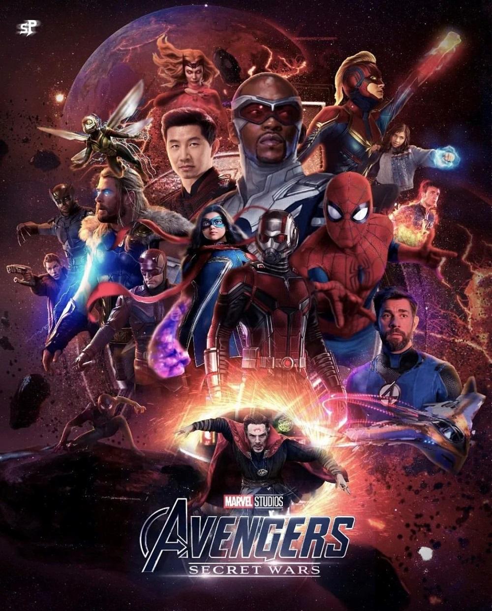 Marvel粉絲自製的《復仇者6》海報,蜘蛛俠也在其中。