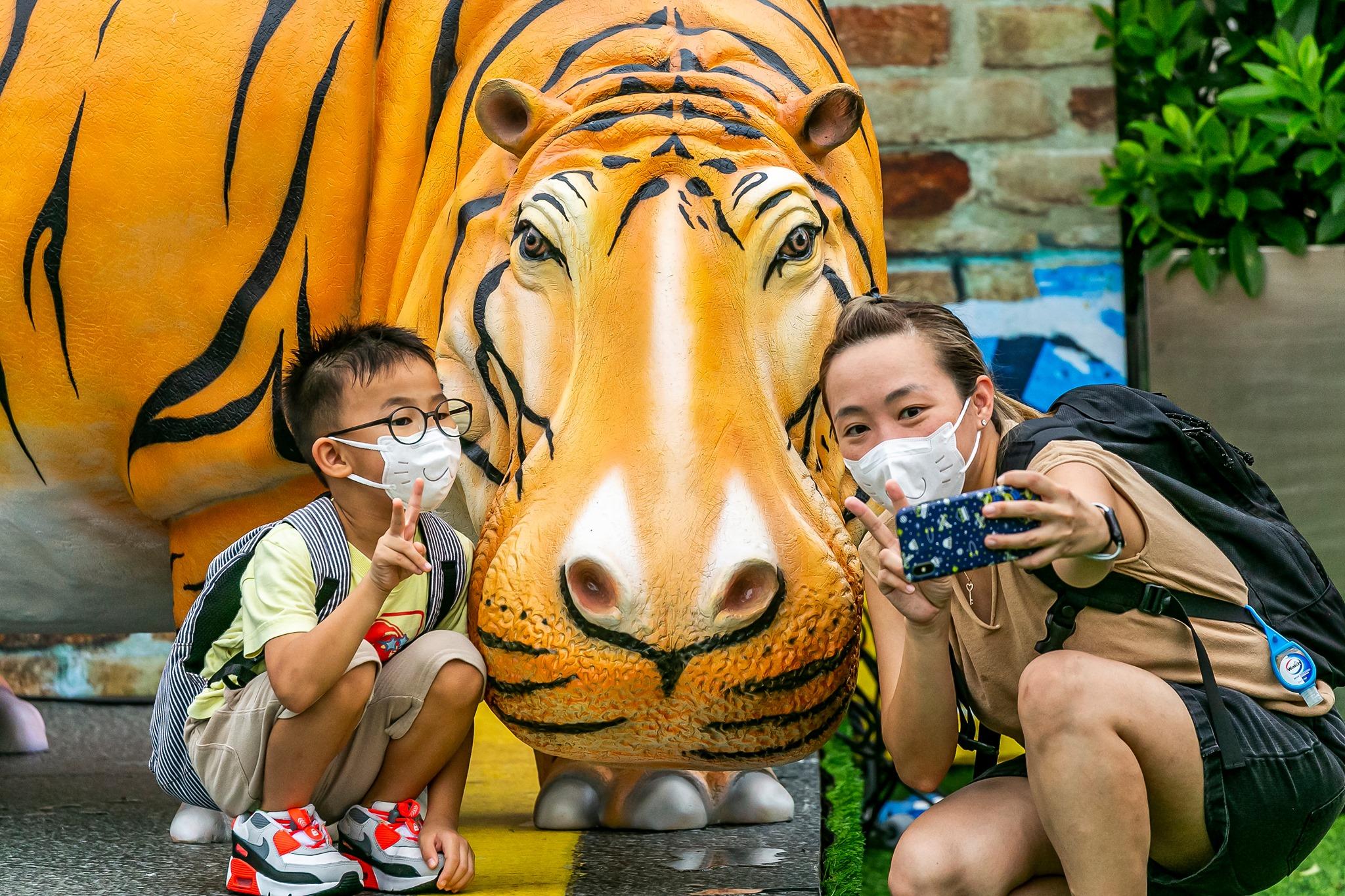 場內亦設有多個打卡位。