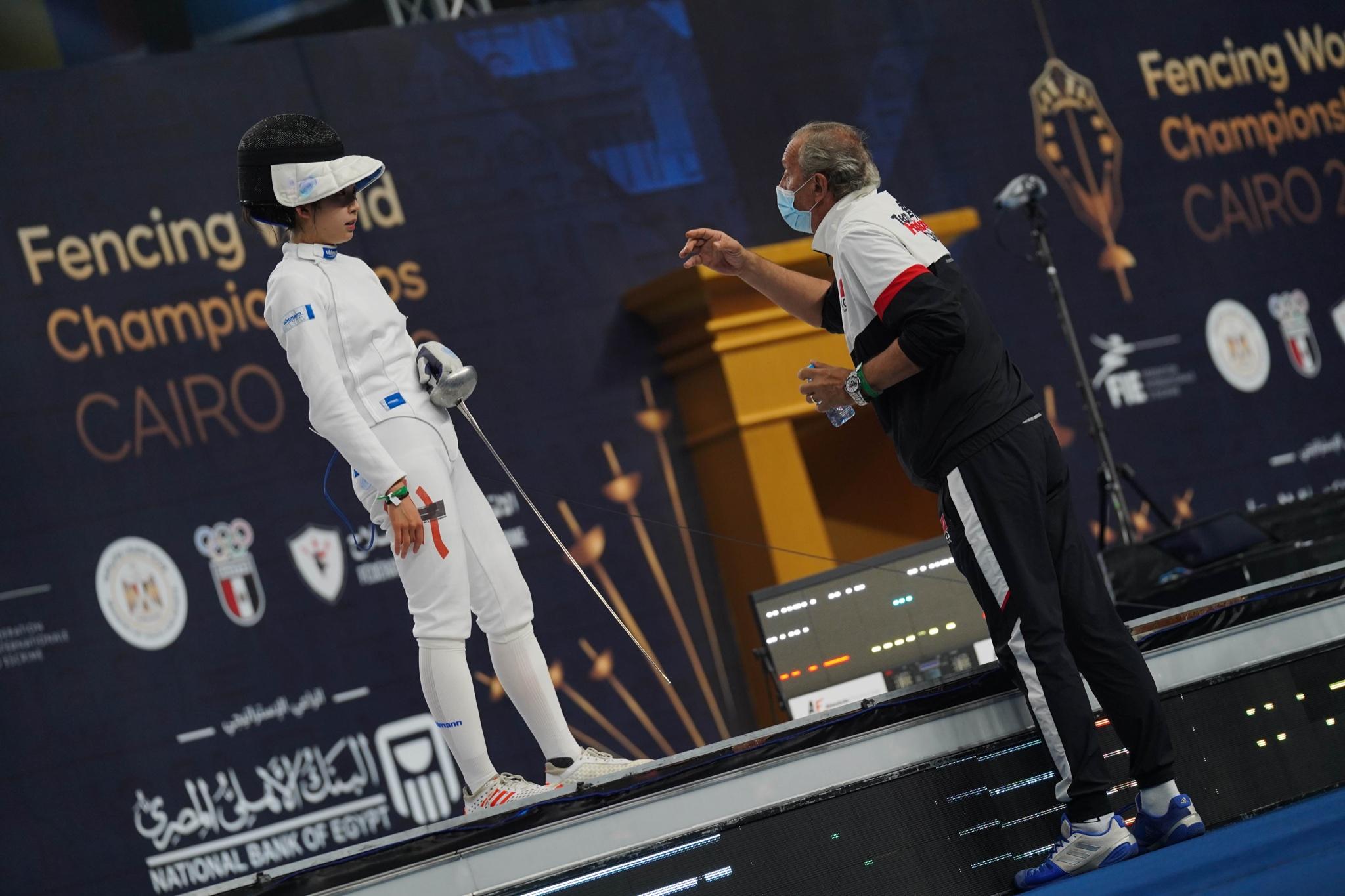 江旻憓在四強不敵南韓對手。(FIE國際劍擊聯會圖片)