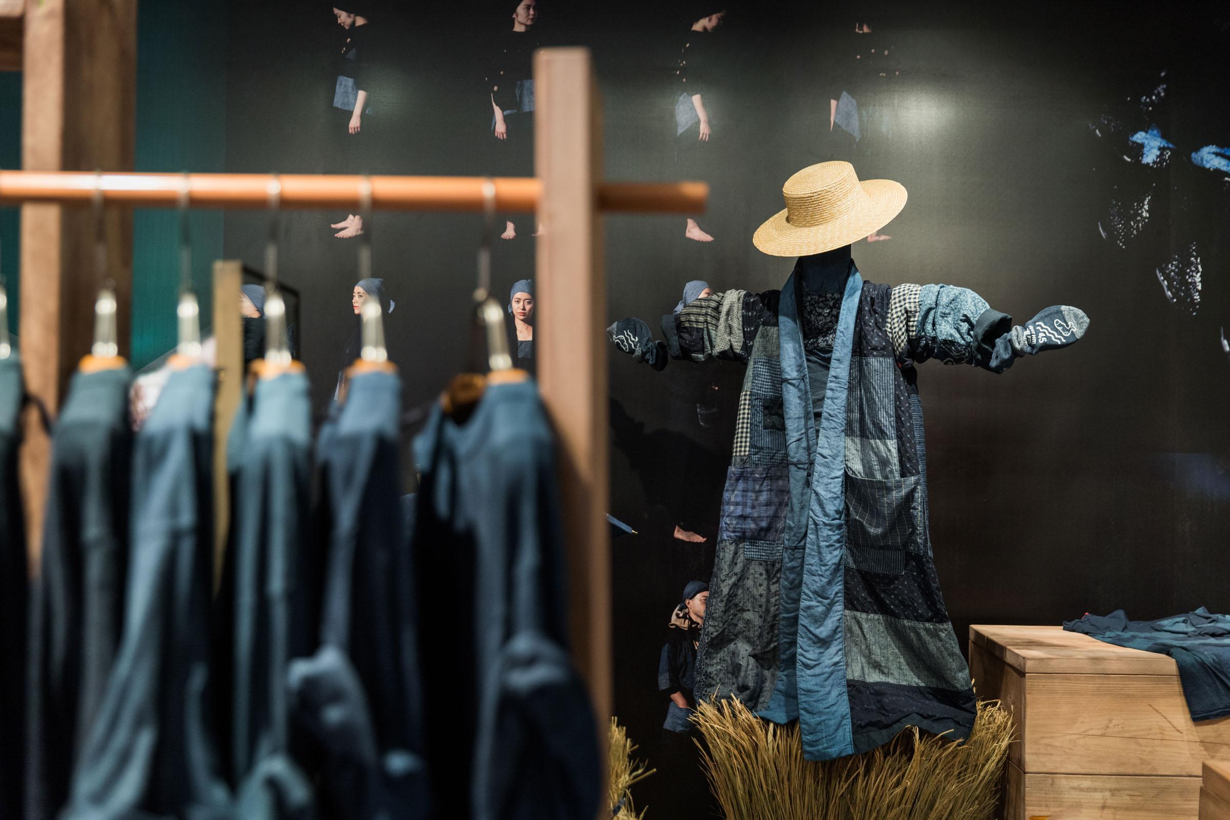 Patchwork組成的kimono外套。