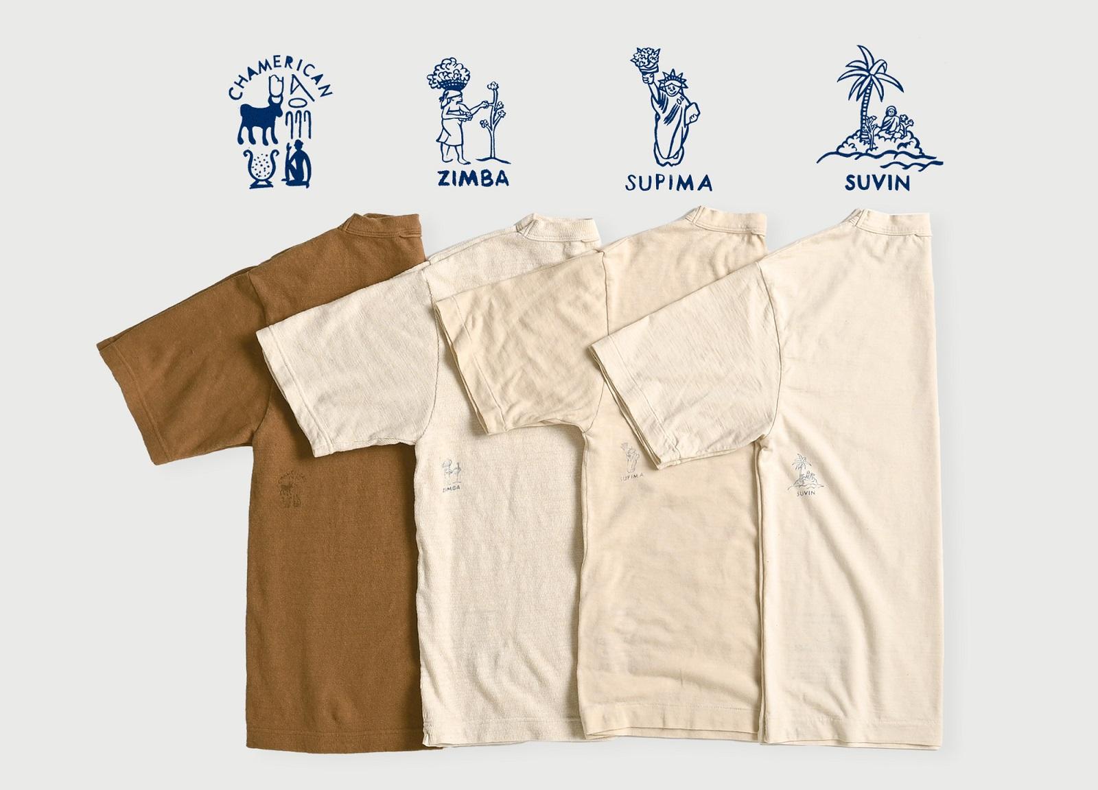 T-shirt圖案蘊藏設計心思:例如以玩味十足拿著棉花的美國自由女神圖像代表Supima;Chamerican上的象形文字具有耕作、收割及祈禱意味;Khadi棉上的大象圖案象徵印度聖物。
