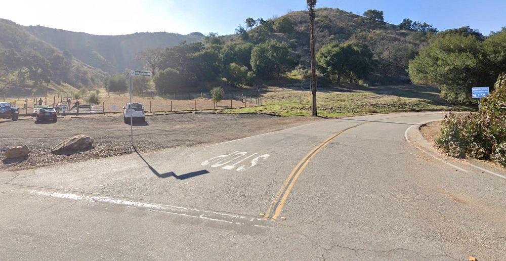 發生車禍的Old Topanga Canyon Road。
