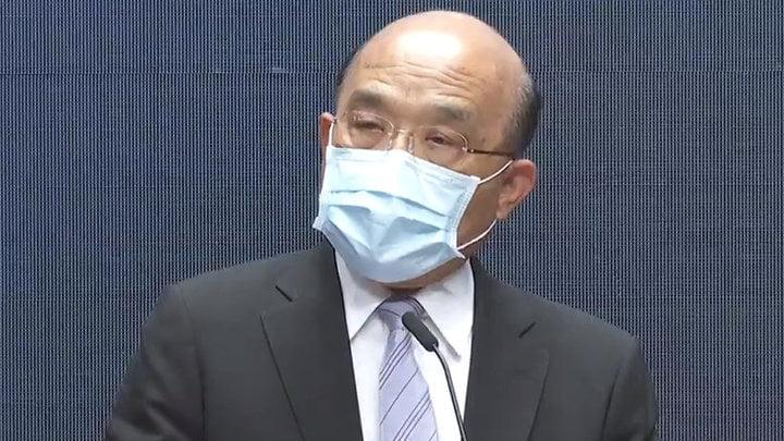 台灣行政院長蘇貞昌指香港「一國兩制」不堪檢驗。(台灣的行政院fb圖)