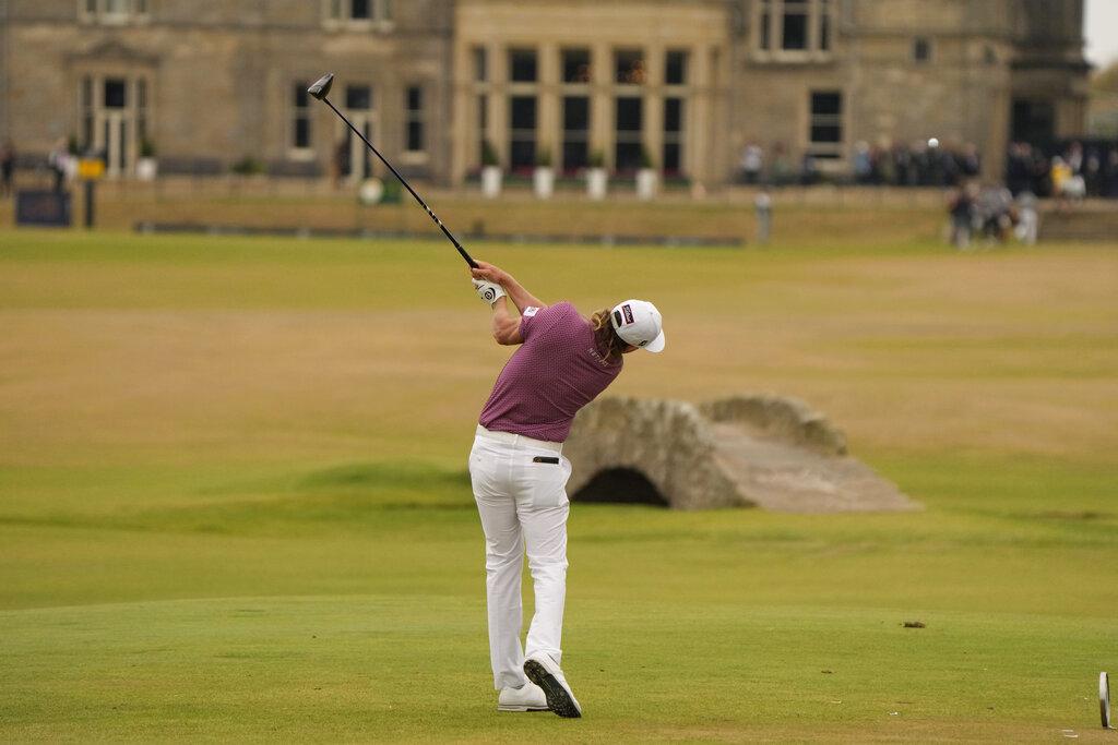 史密夫首奪英國高球公開賽冠軍。(美聯社)