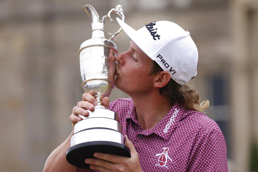 史密夫首奪英國高球公開賽冠軍。(美聯社)