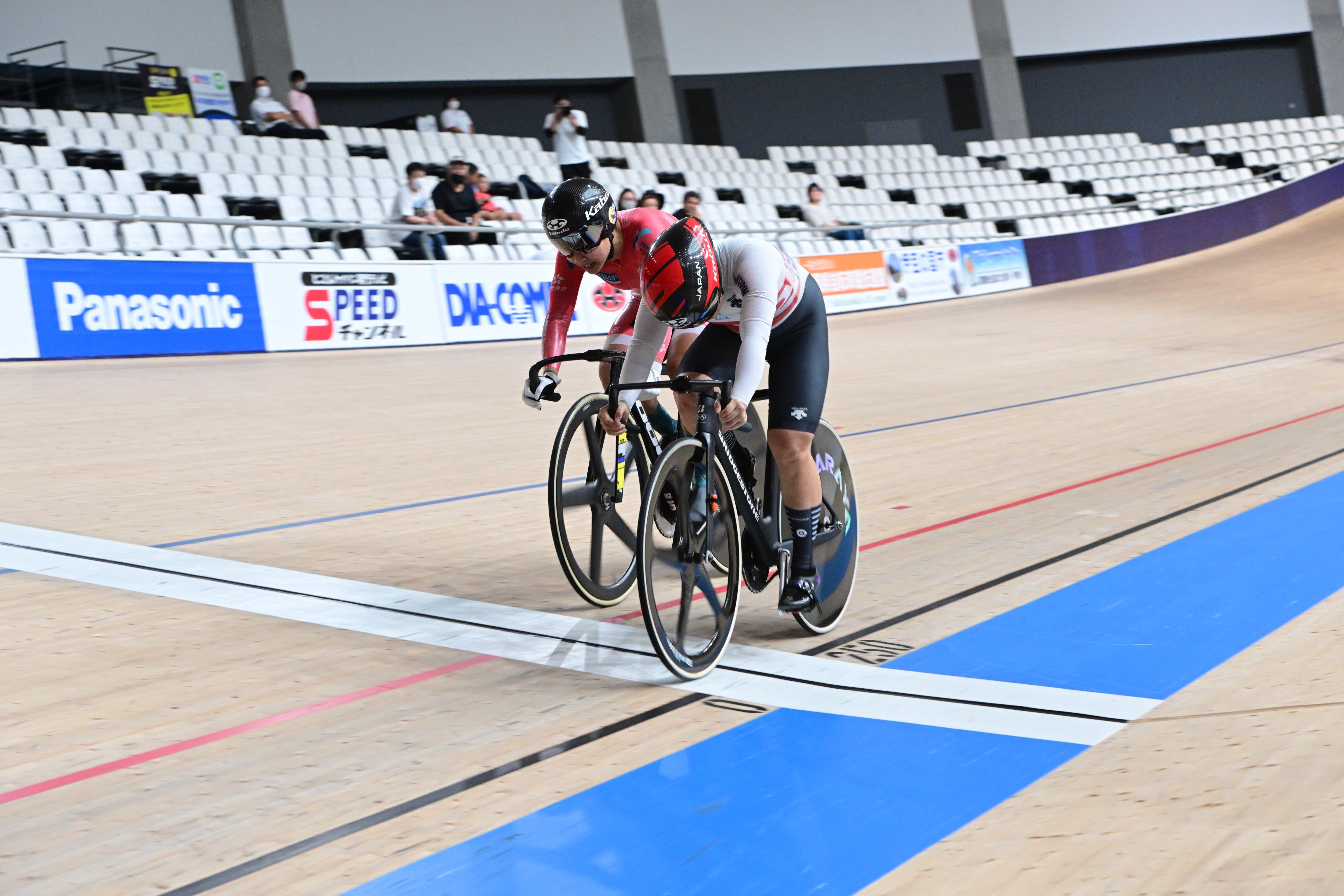 李慧詩在決賽第3場僅負梅川風子。(日本單車協會Twitter)