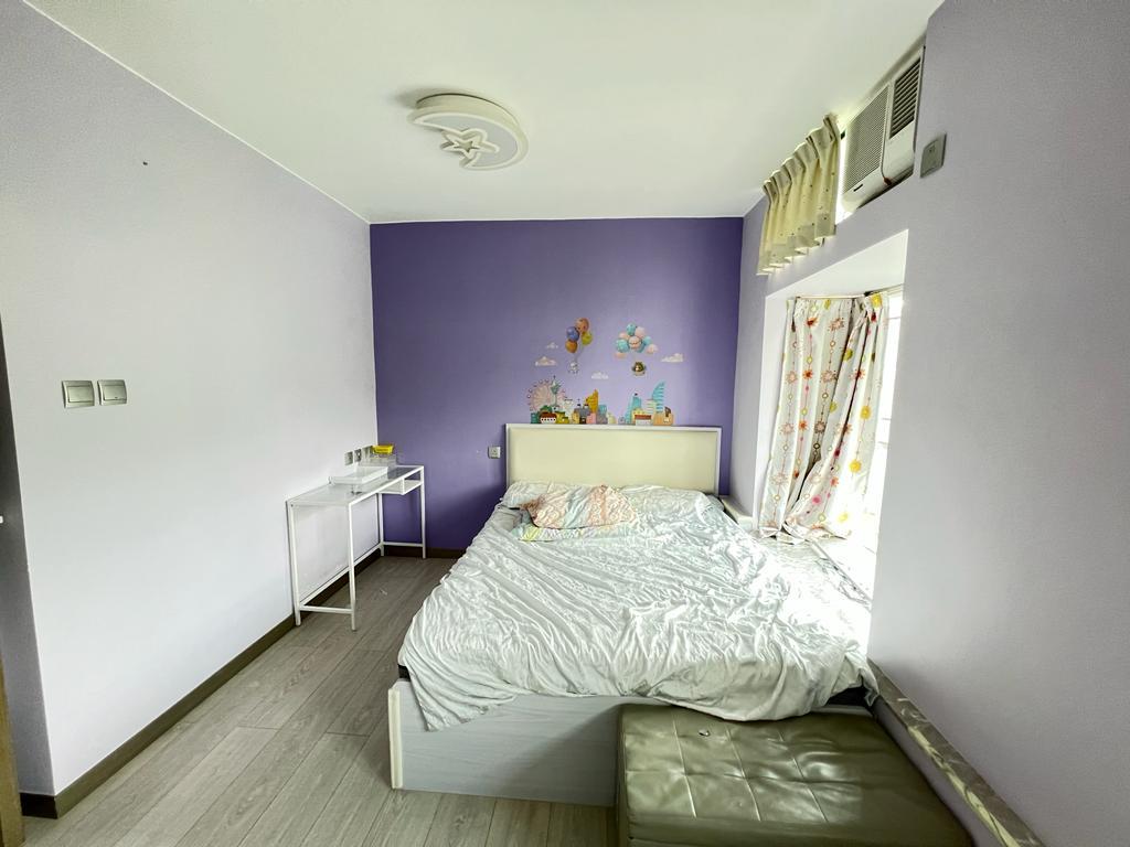 主人房略呈長方形設計。