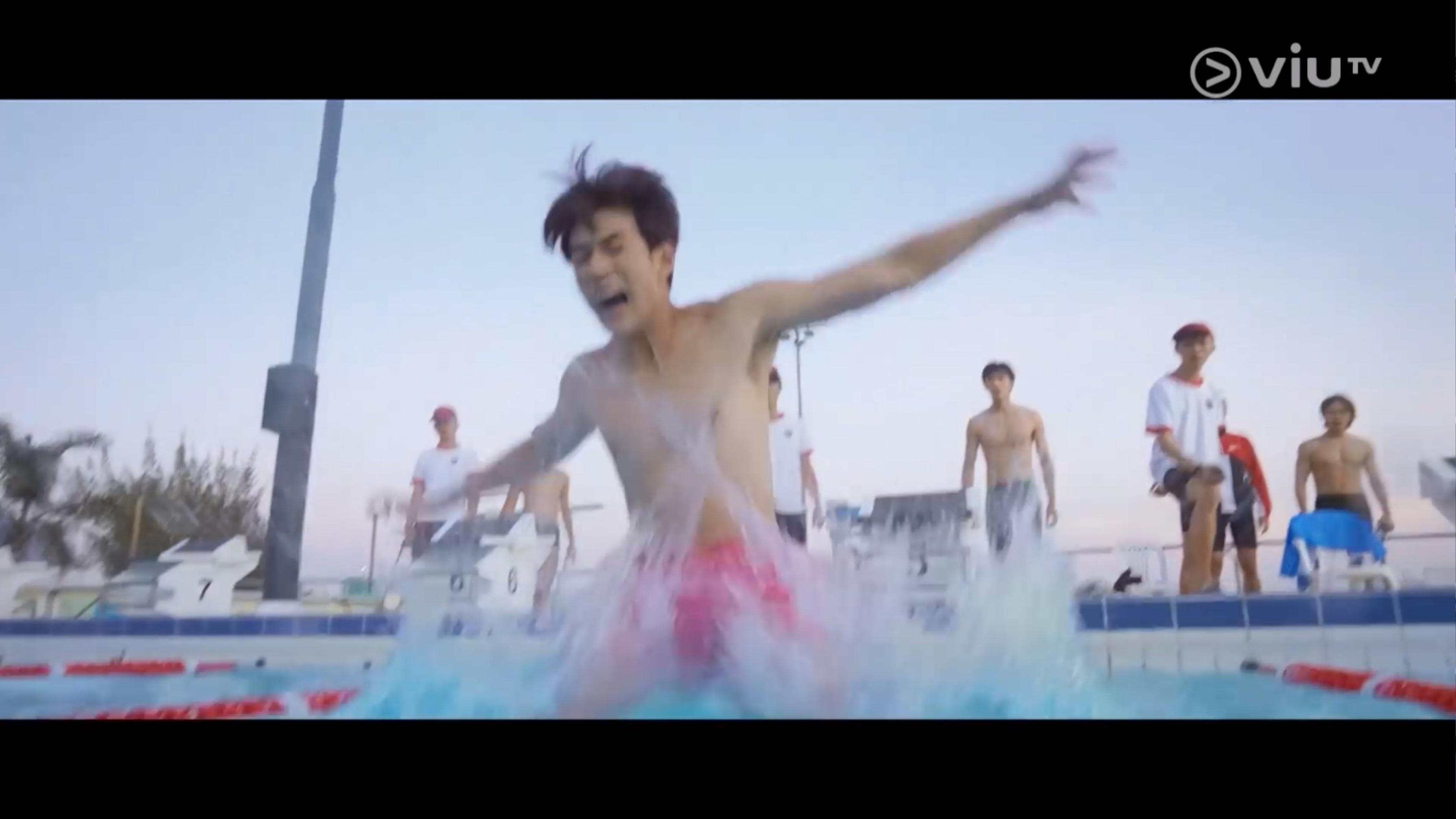 魏浚笙落水出賽充滿喜感。