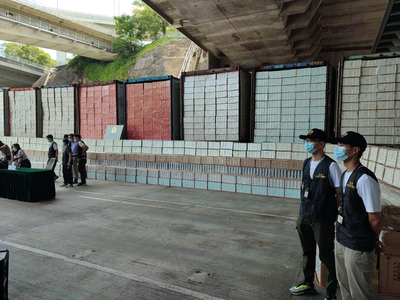 海關反私煙檢市值2.7億貨拘23人