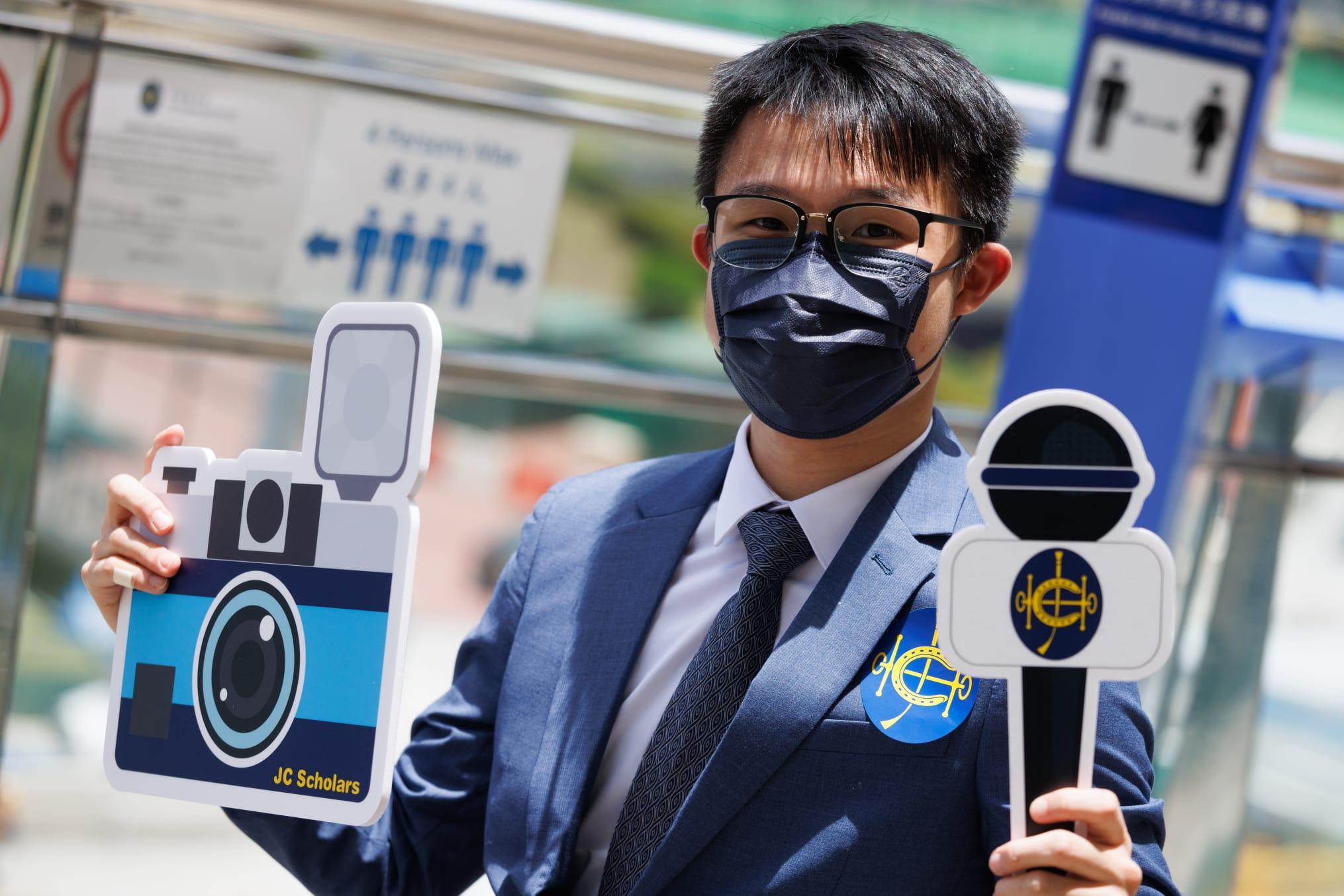 2022香港賽馬會獎學金得獎者卓嘉豪。(蘇文傑攝)