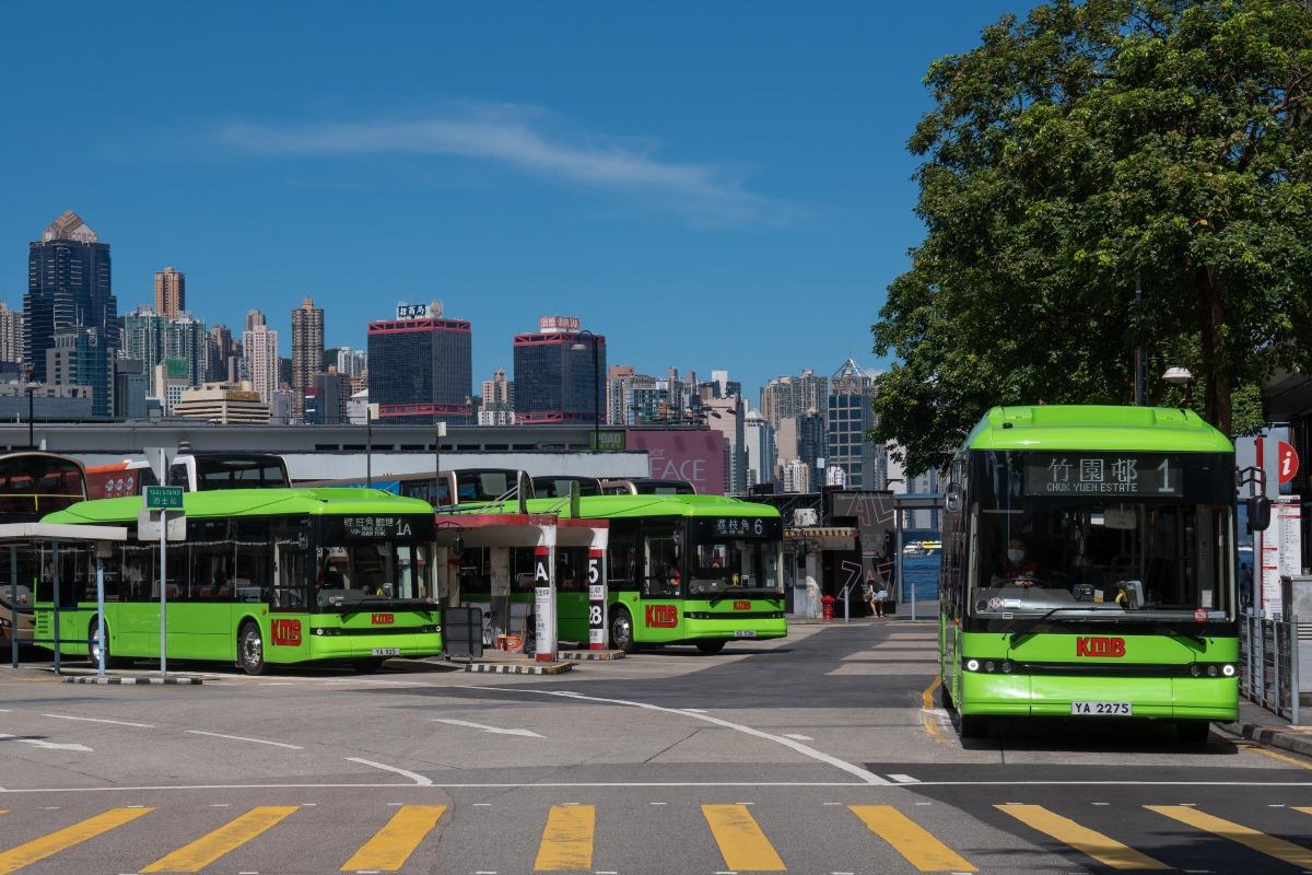 九巴的新一代電巴目前正行走六條市區路線,其中尖沙咀碼頭便有1、1A和6號線。