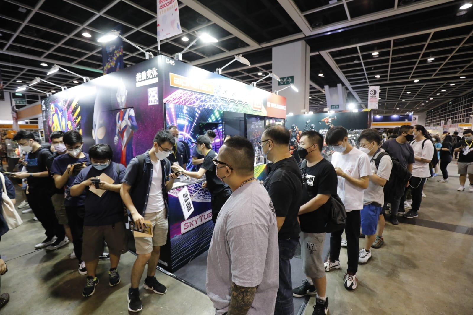 動漫節2022首天盛況。(林俊源攝)