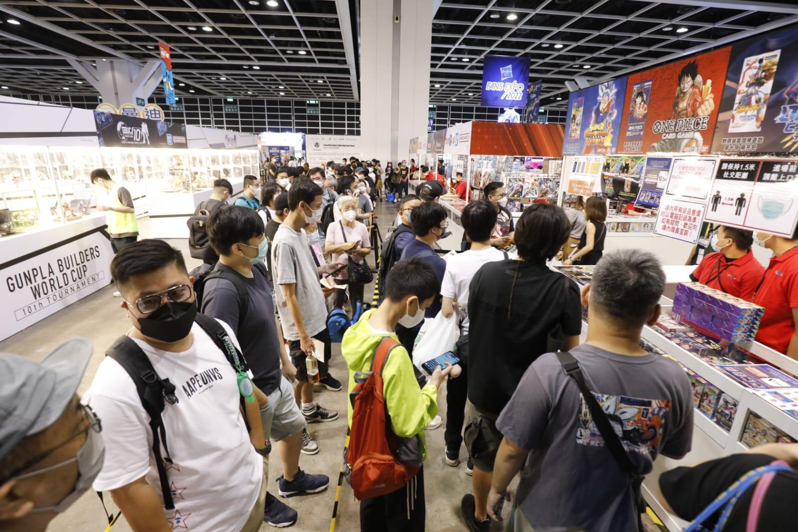 動漫節2022首天盛況。(林俊源攝)
