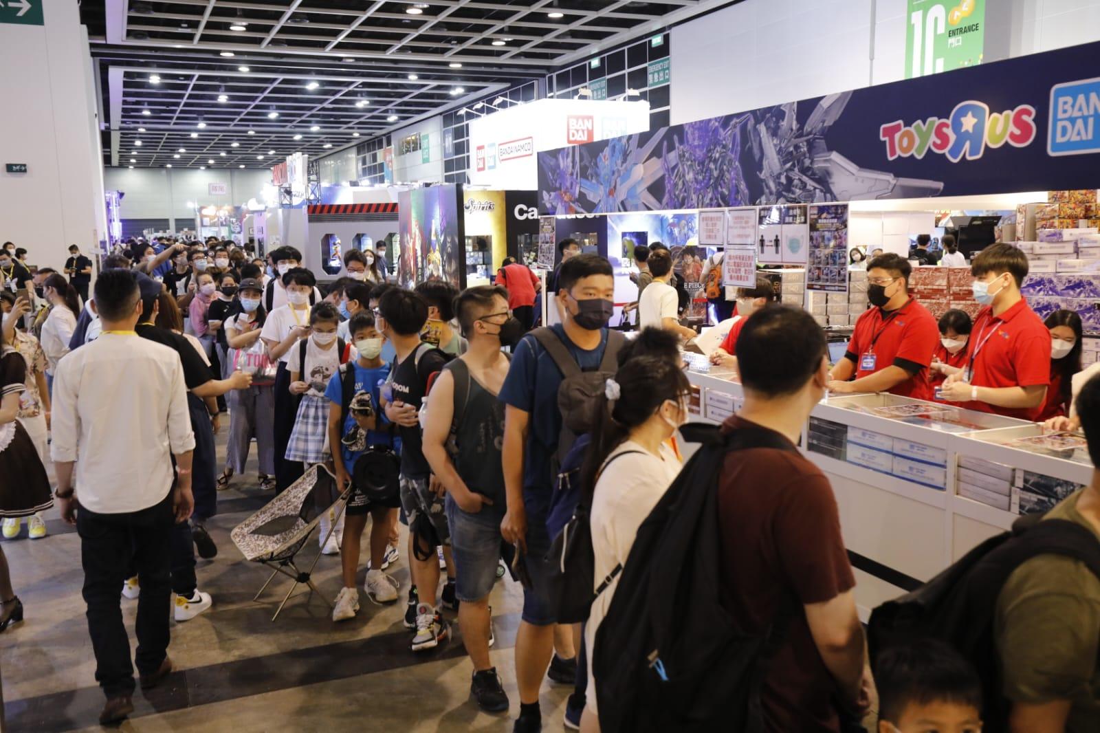 動漫節2022首天盛況。(林俊源攝)