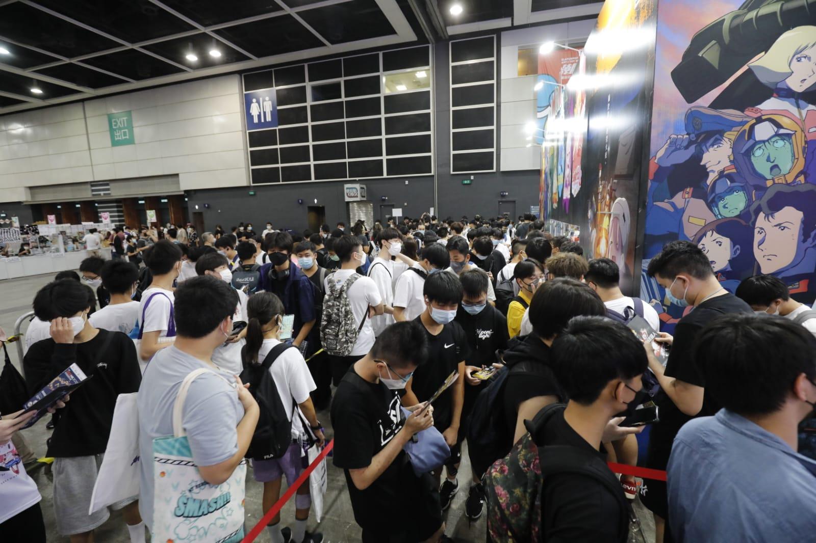 動漫節2022首天盛況。(林俊源攝)