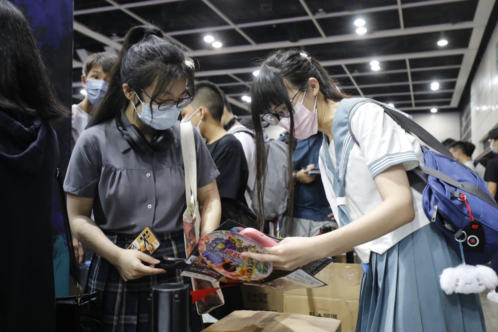 動漫節2022首天盛況。(林俊源攝)