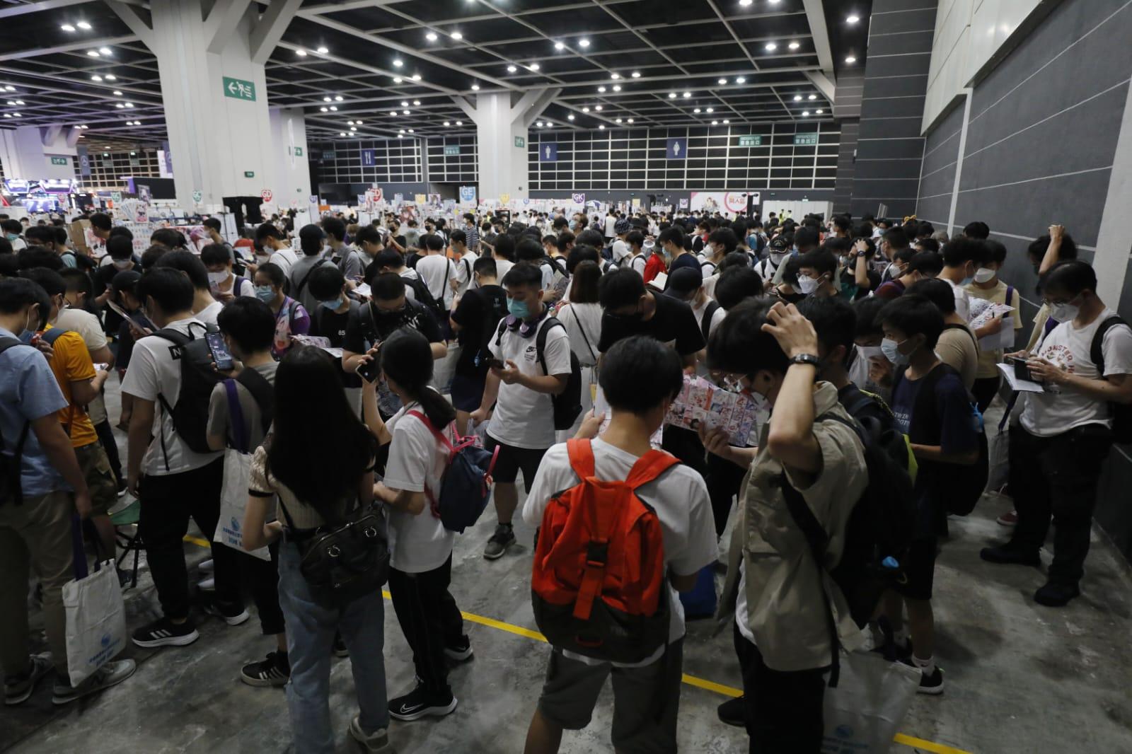 動漫節2022首天盛況。(林俊源攝)