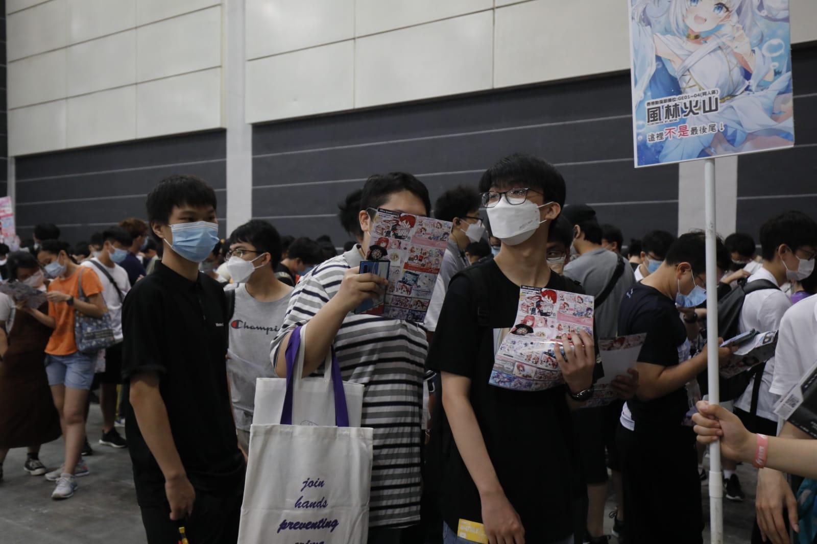 動漫節2022首天盛況。(林俊源攝)